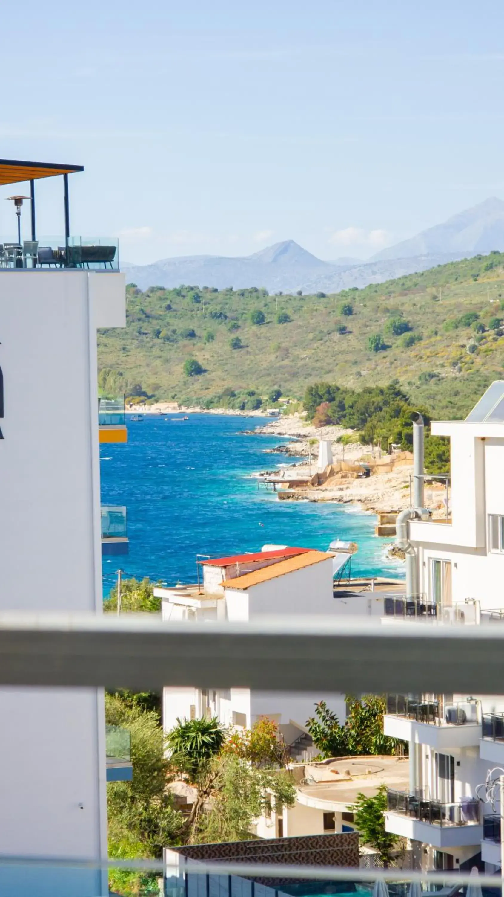 Deluxe Quadruple Room with Sea View in Heksamil Hotel Deluxe Quadruple Room with Sea View in Heksamil Hotel