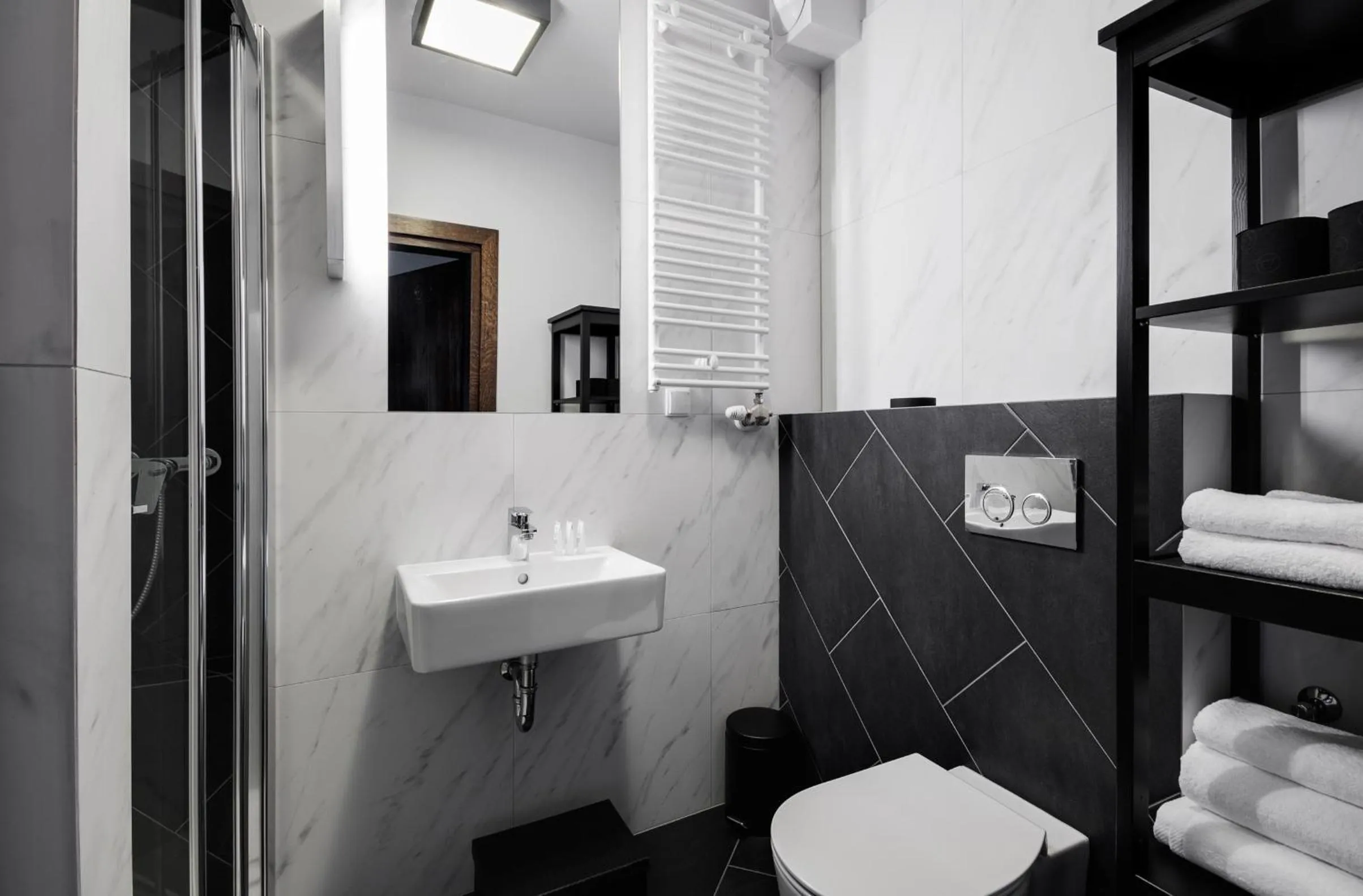 Shower in Too-Good Apartments
