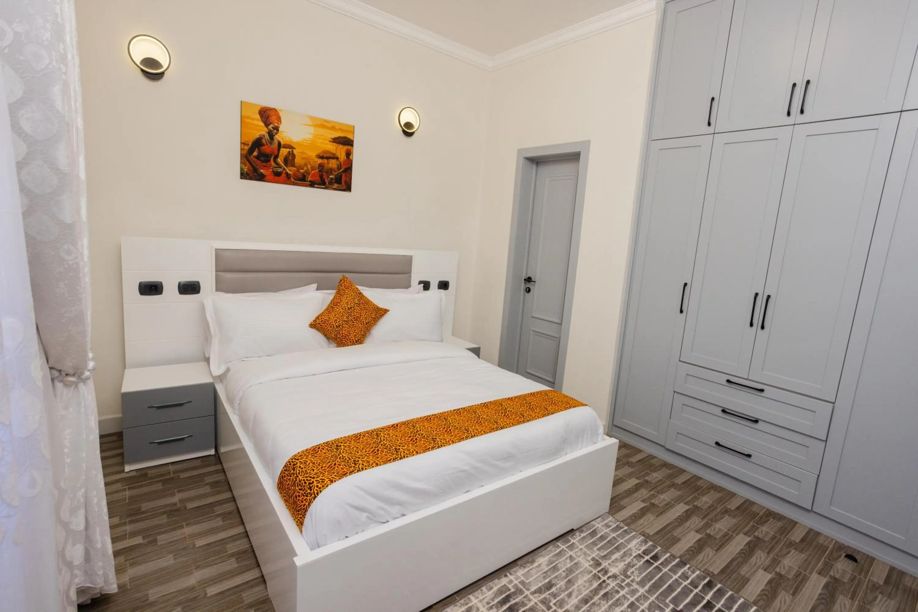 Bedroom, Bed in Amnen Apartments