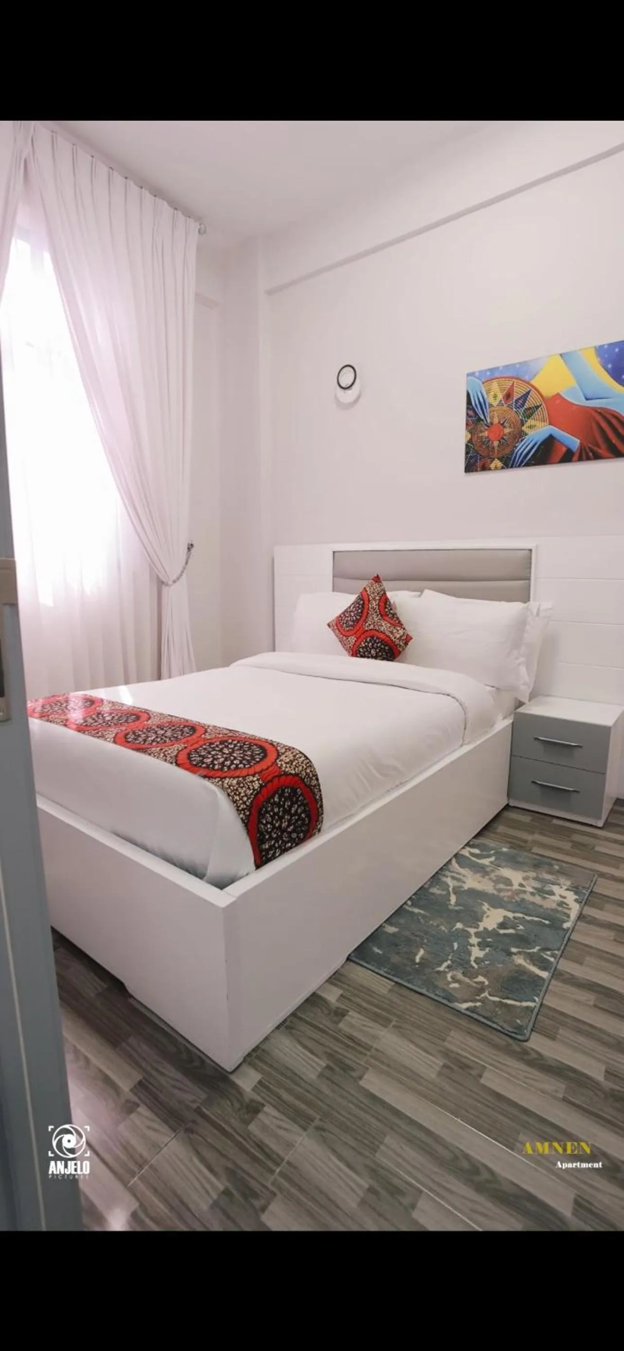 Bedroom, Bed in Amnen Apartments