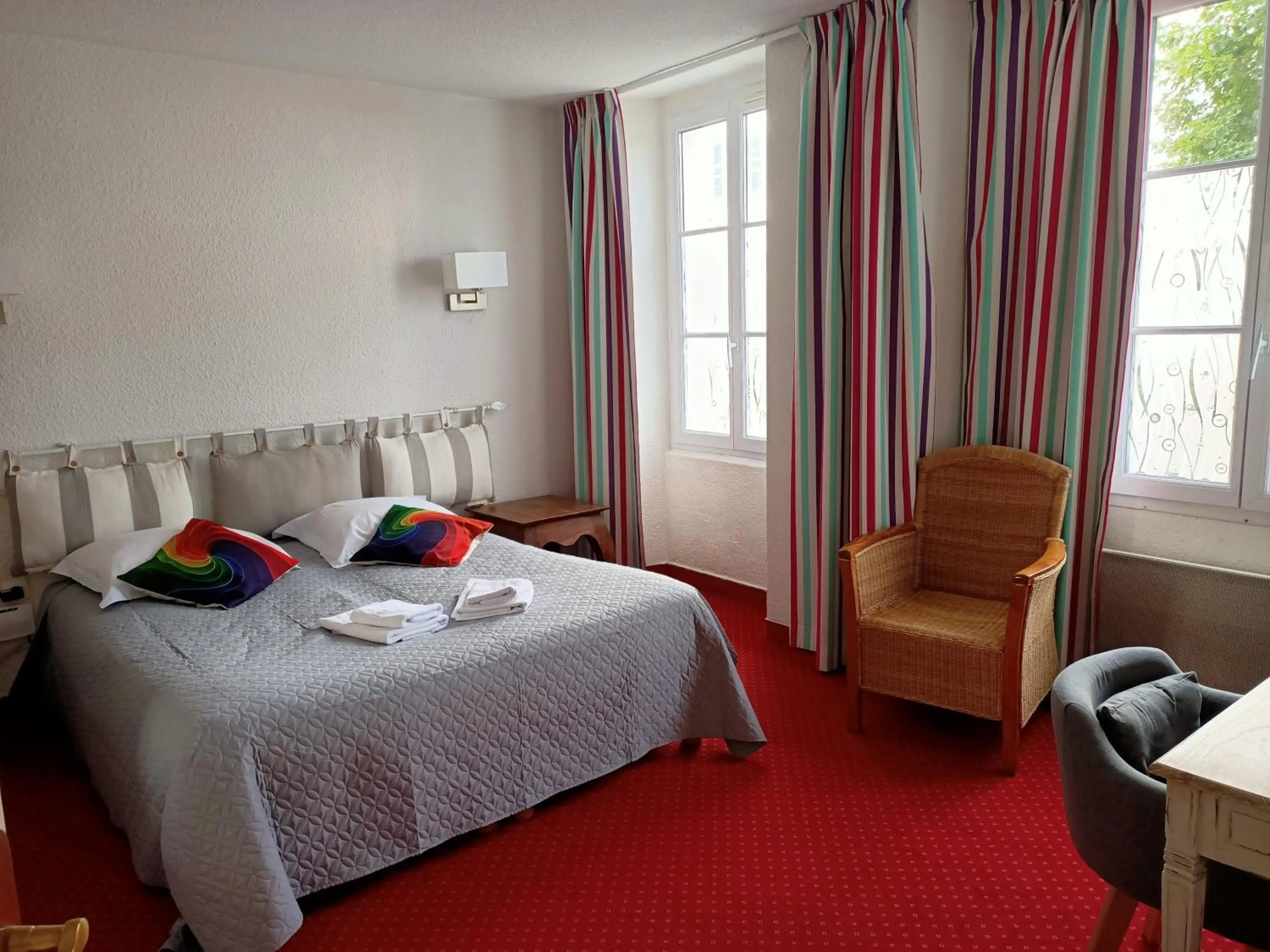 Bed in Hotel Saint Amant