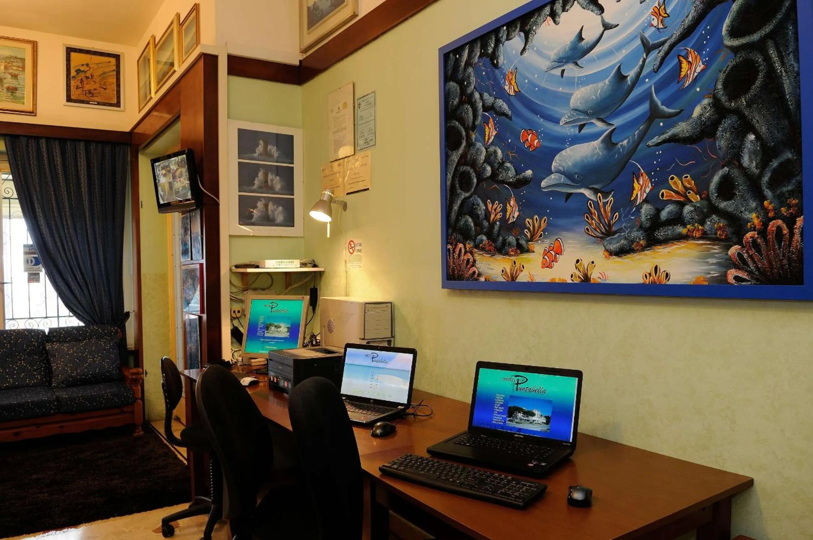 Lobby or reception in Hotel Puntabella