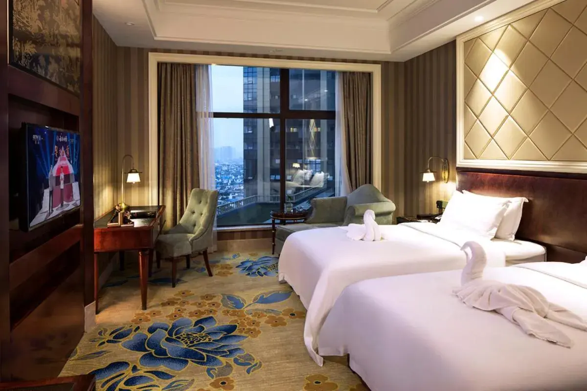 Superior Twin Room in Chengdu Jin Yun Hotel -Happy Valley Jinfu Metro Station Superior Twin Room in Chengdu Jin Yun Hotel -Happy Valley Jinfu Metro Station