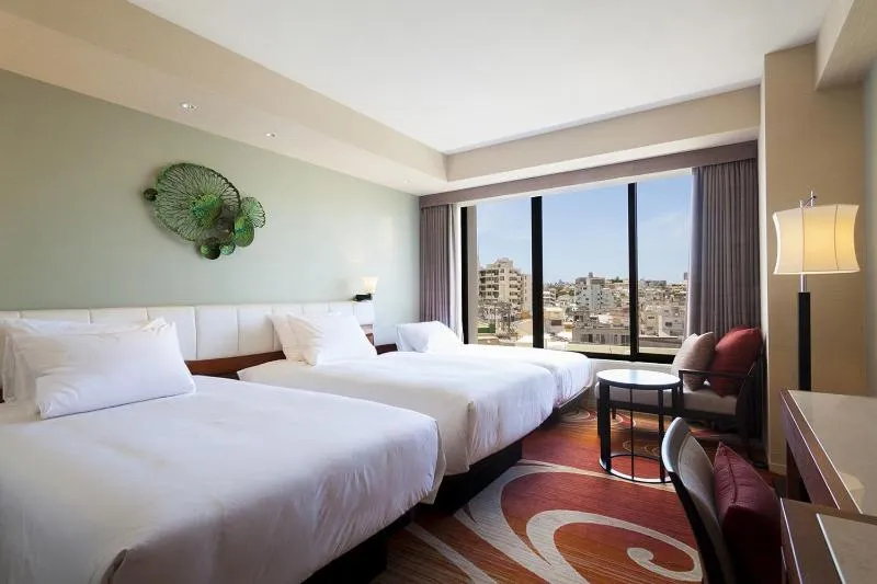 Bed in Hyatt Regency Naha, Okinawa