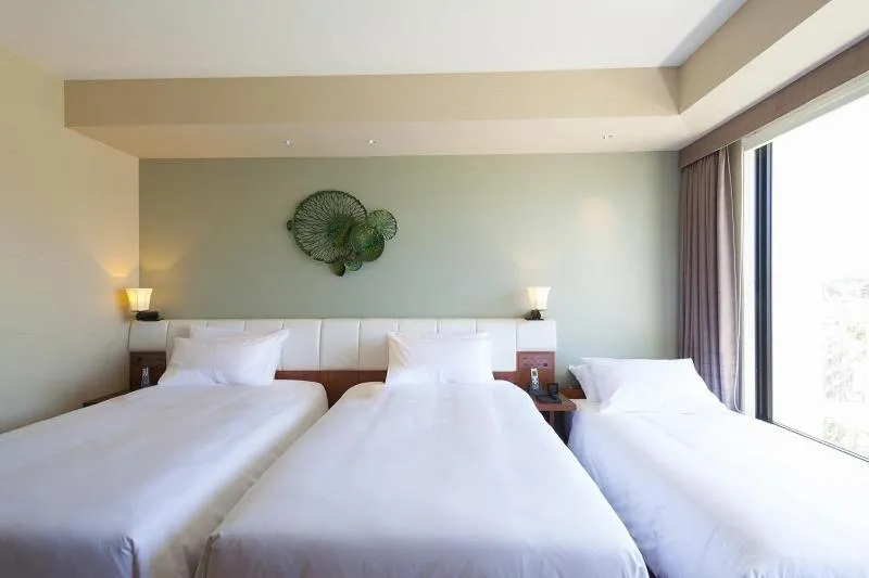Bed in Hyatt Regency Naha, Okinawa