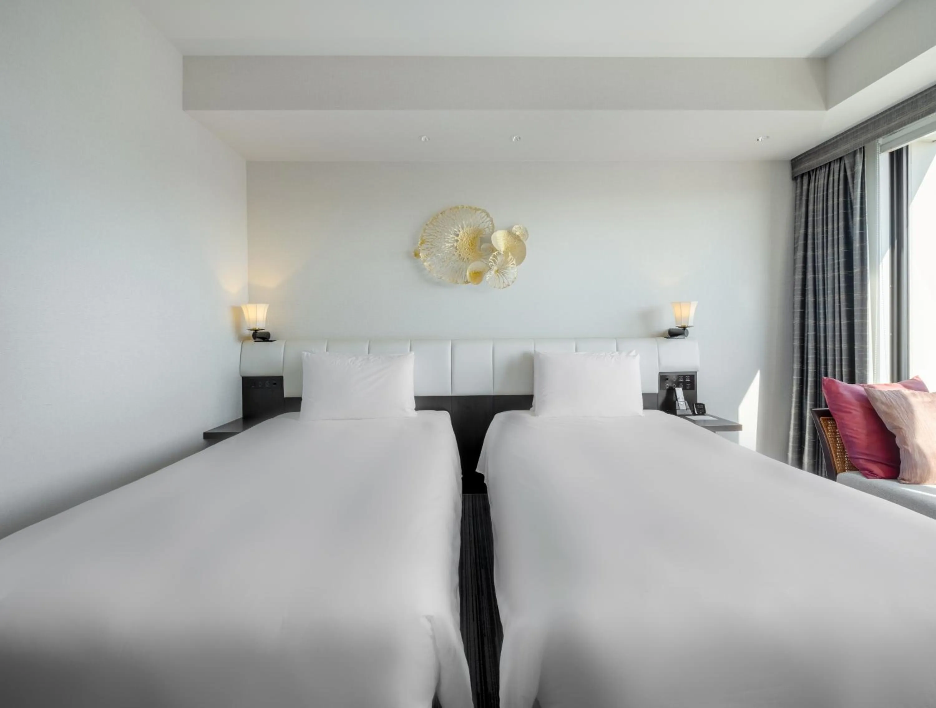 Bed in Hyatt Regency Naha, Okinawa