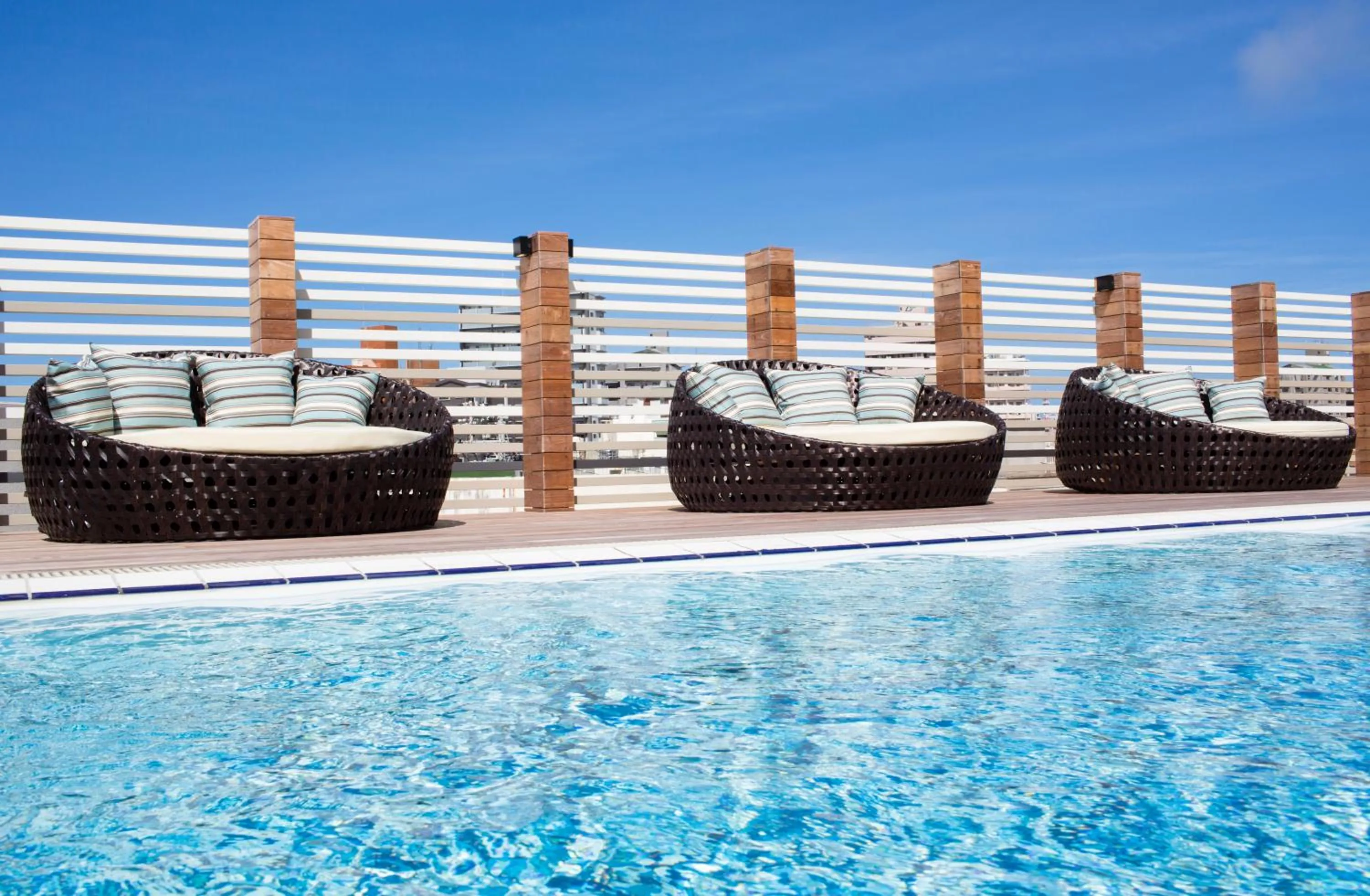Swimming pool in Hyatt Regency Naha, Okinawa