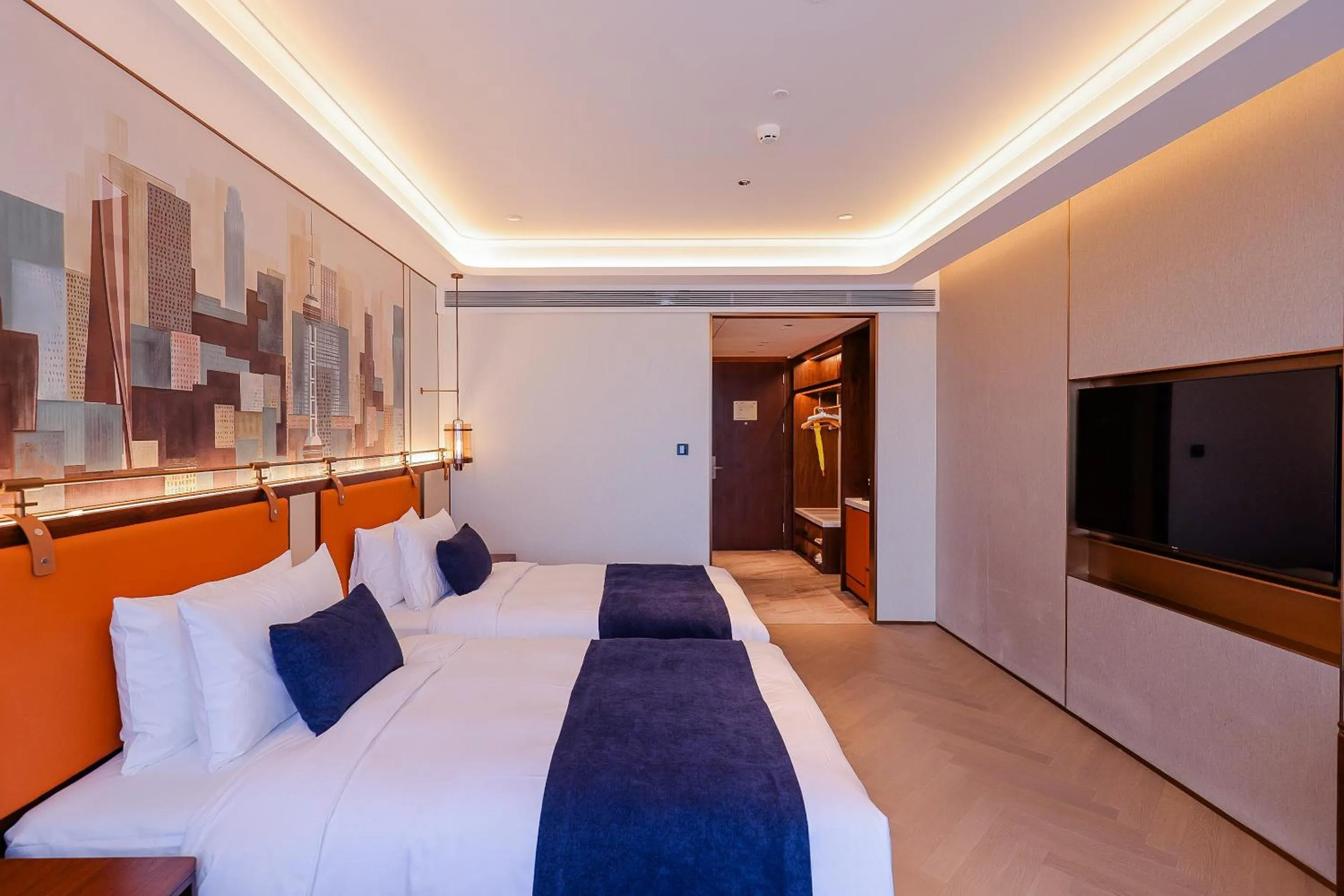 Bed in Shanghai Hongqiao Yankuang Tulip Hotel