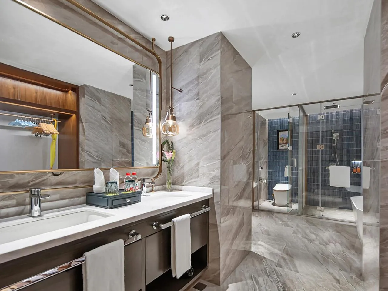 Bathroom in Shanghai Hongqiao Yankuang Tulip Hotel