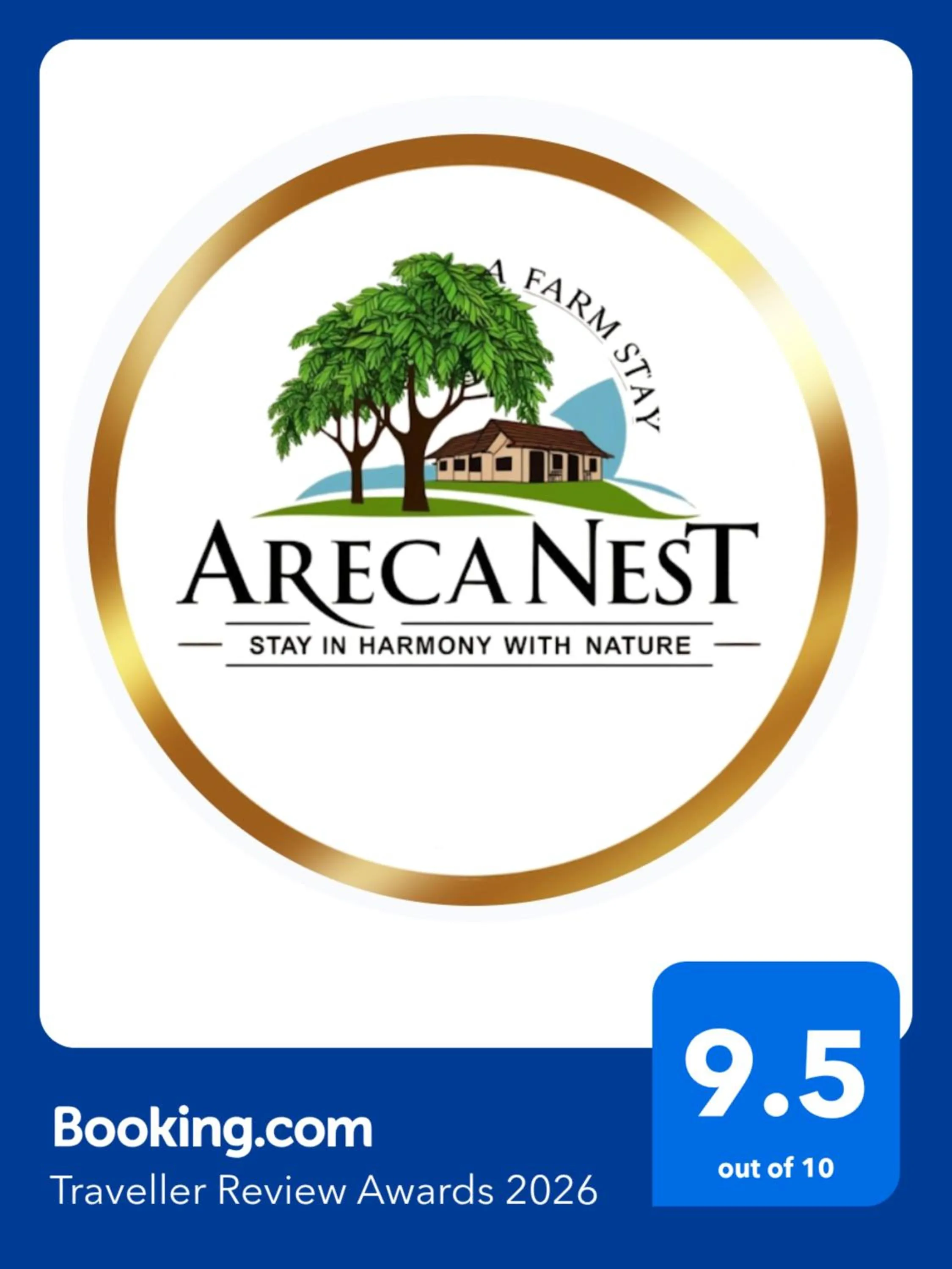 Certificate/Award in Areca Nest
