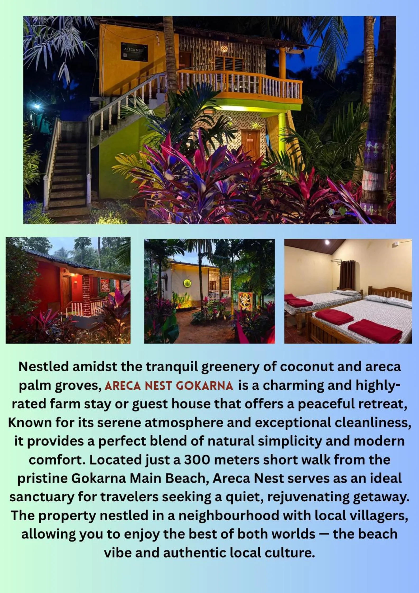 Text overlay in Areca Nest