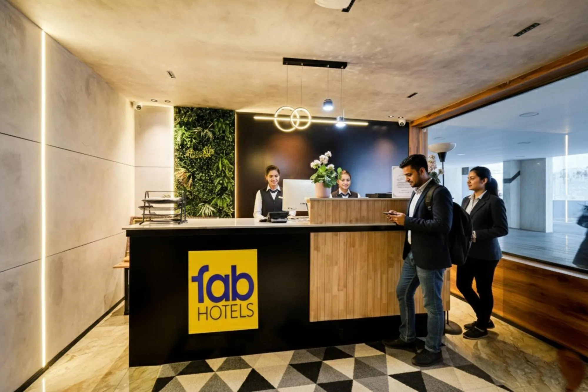 Lobby or reception in FabHotel Casa Grand