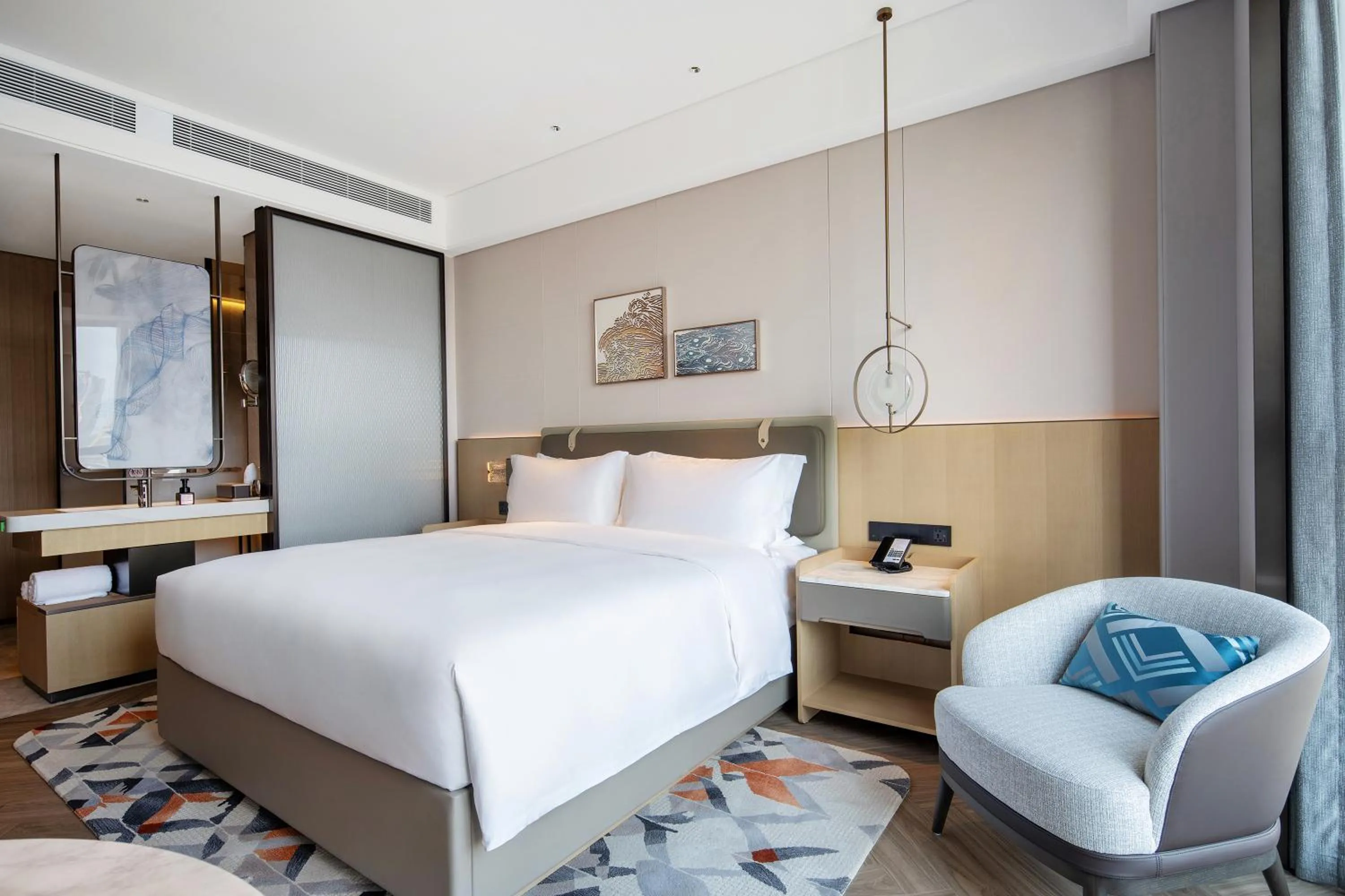 Bedroom, Bed in Wyndham Grand Plaza Royale Lugu Changsha