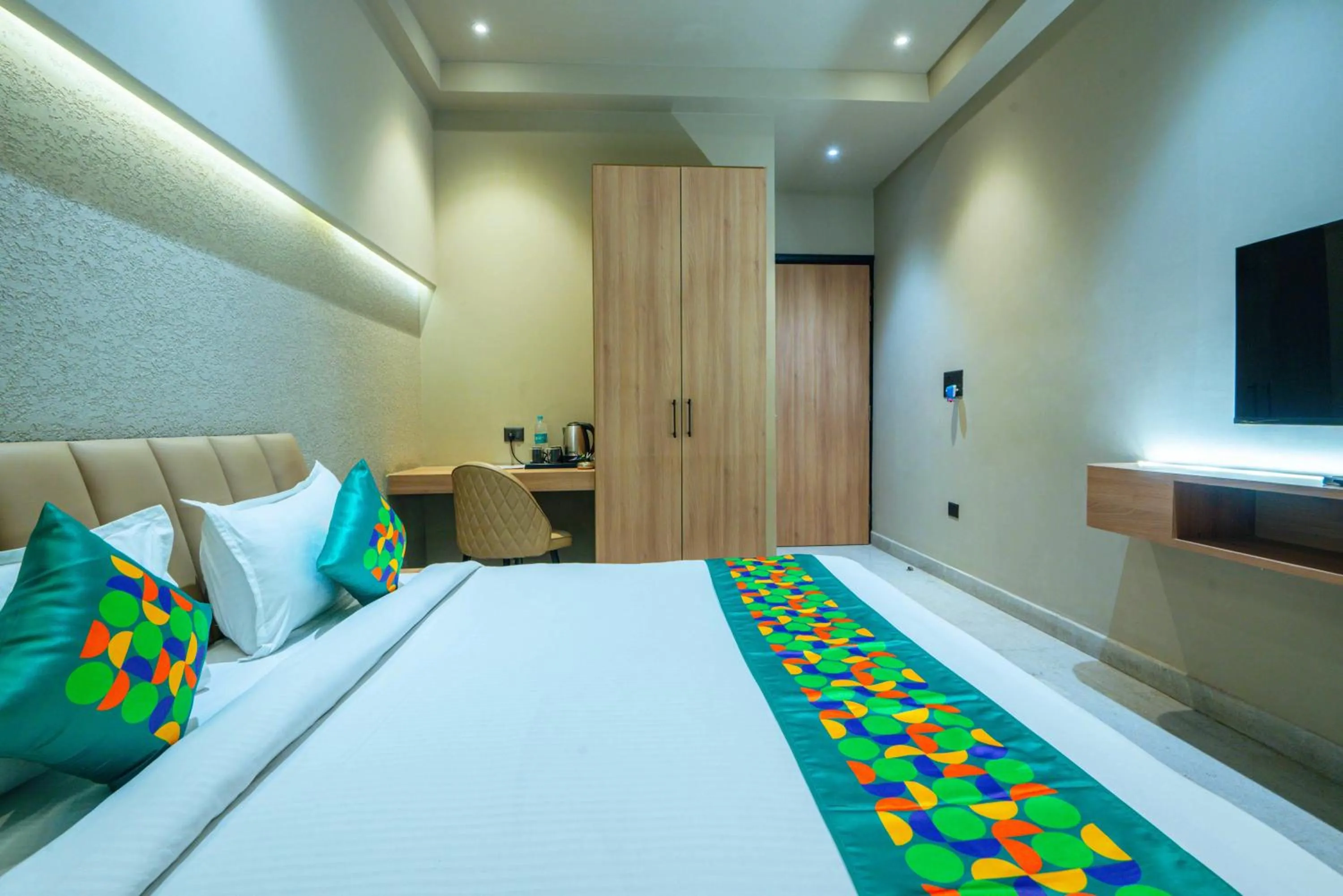 Bedroom, Bed in Treebo Royal City