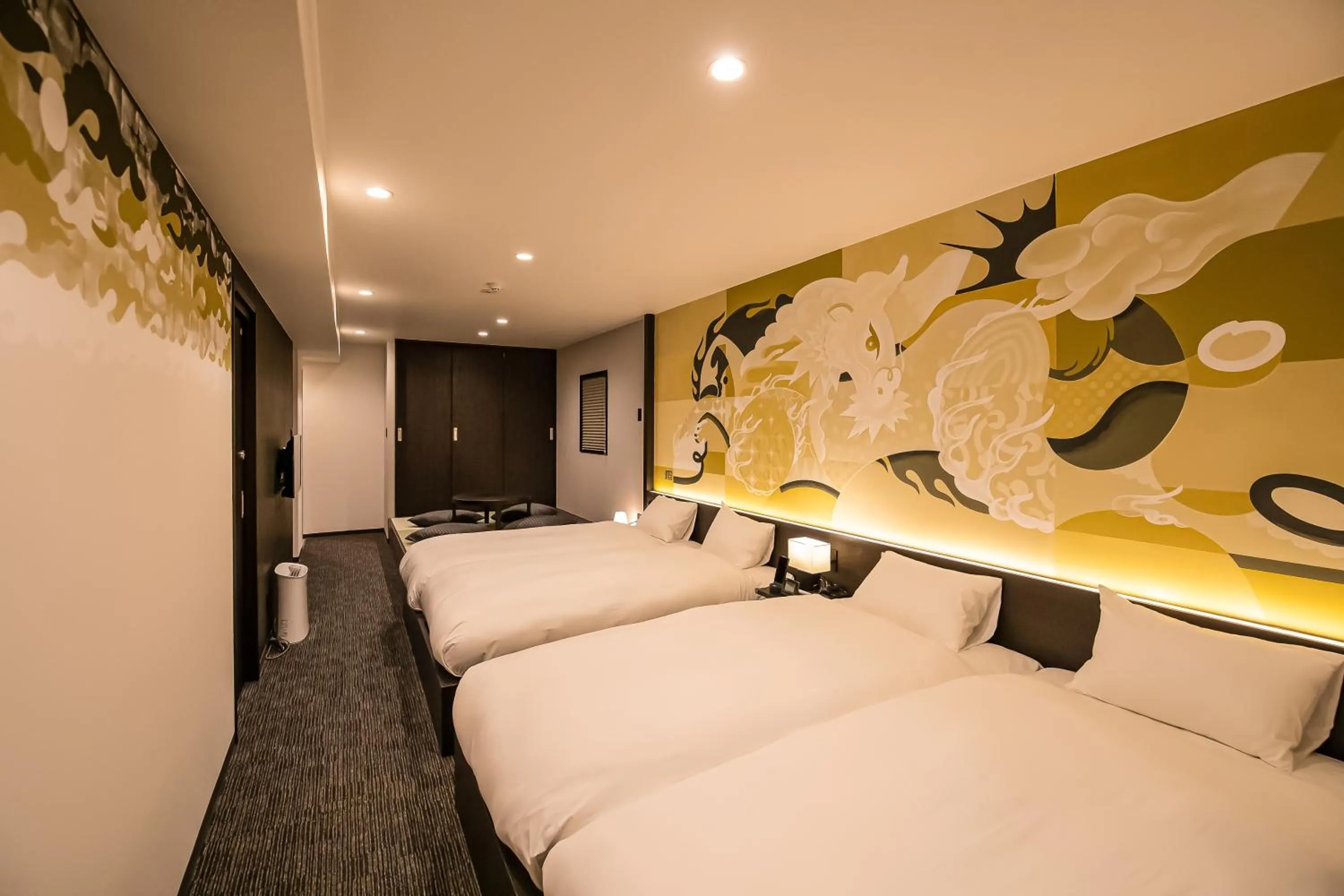 Bed in Randor Residence Kyoto Nijo Castle