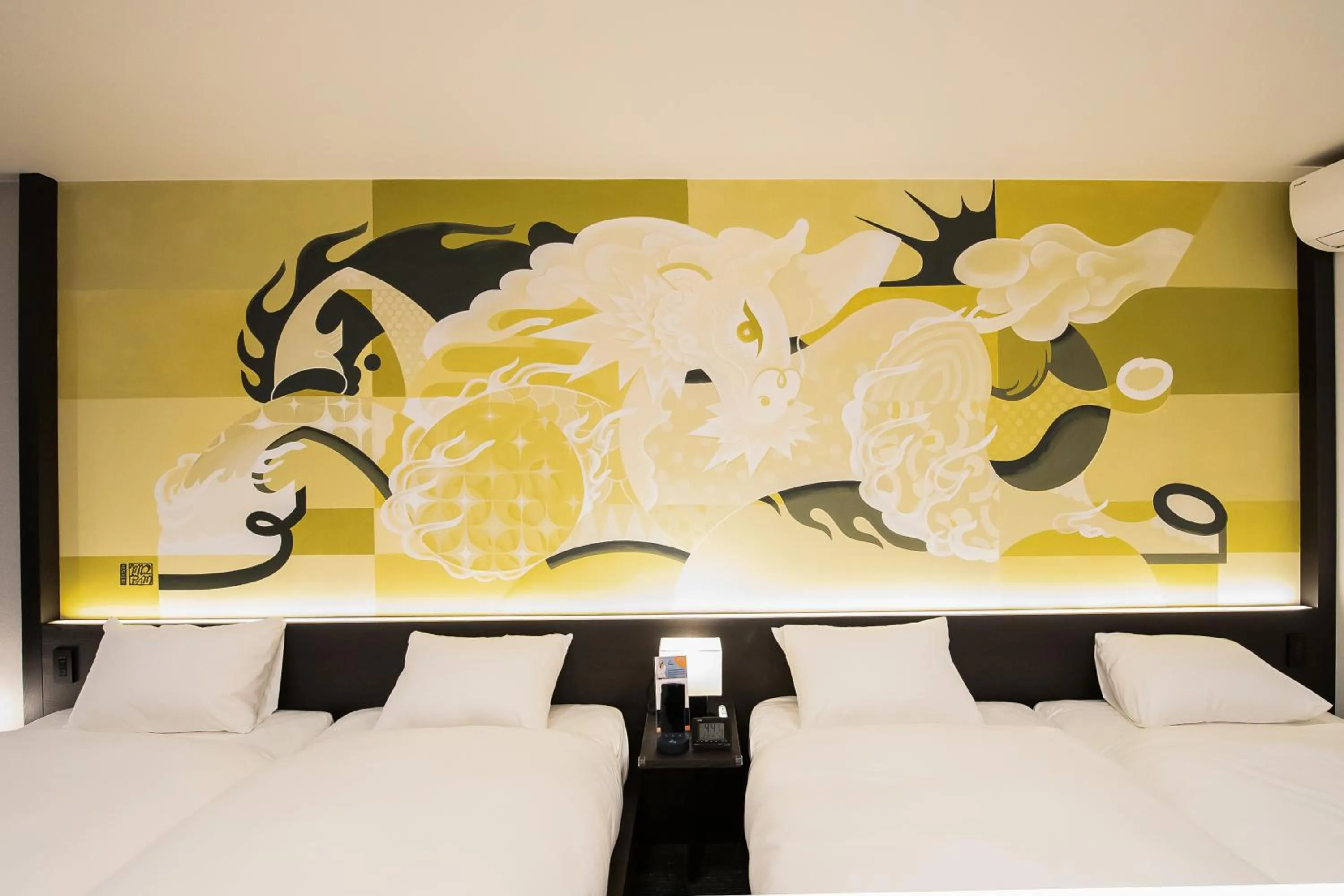 Bed in Randor Residence Kyoto Nijo Castle