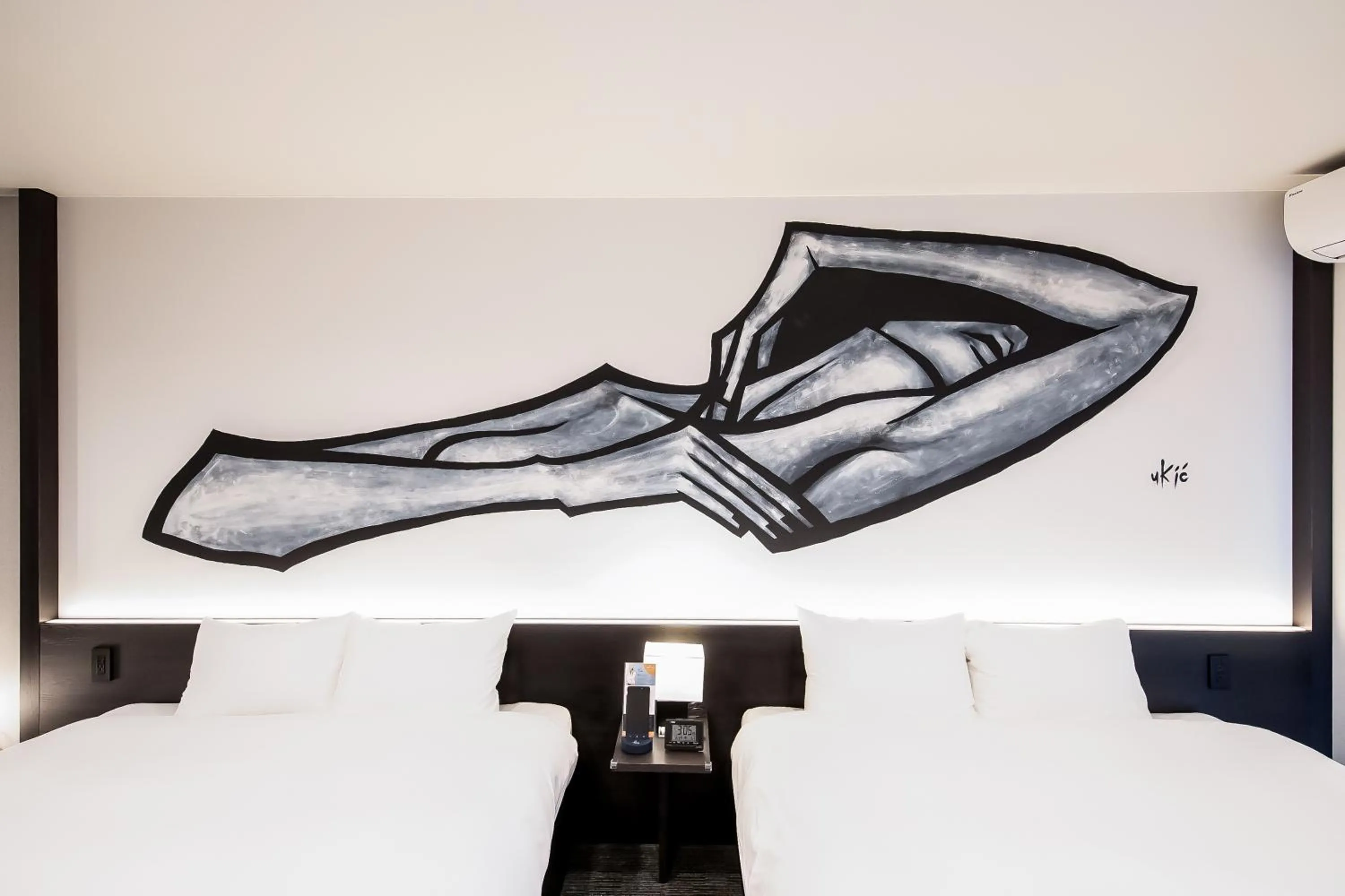 Bed in Randor Residence Kyoto Nijo Castle