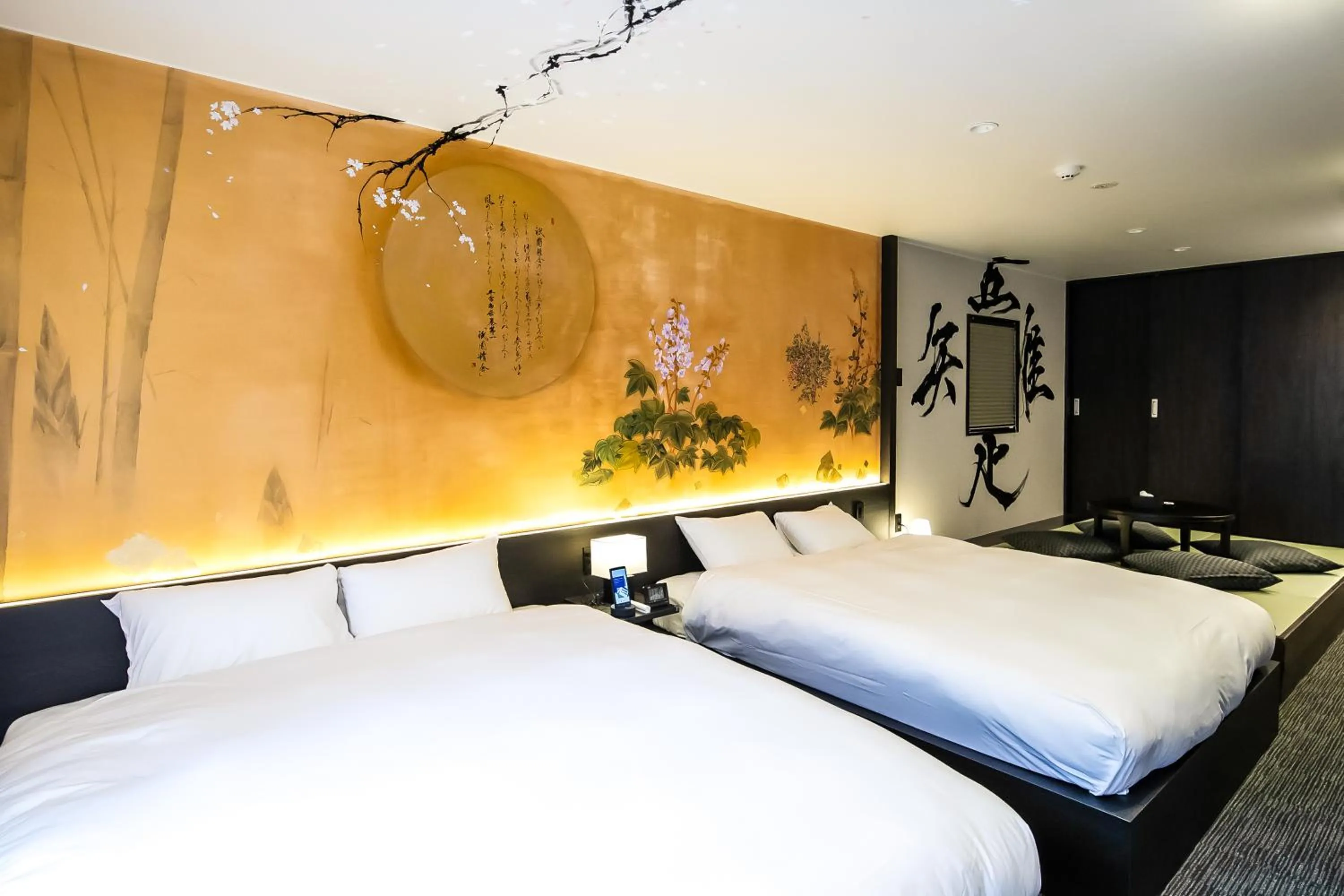 Bed in Randor Residence Kyoto Nijo Castle