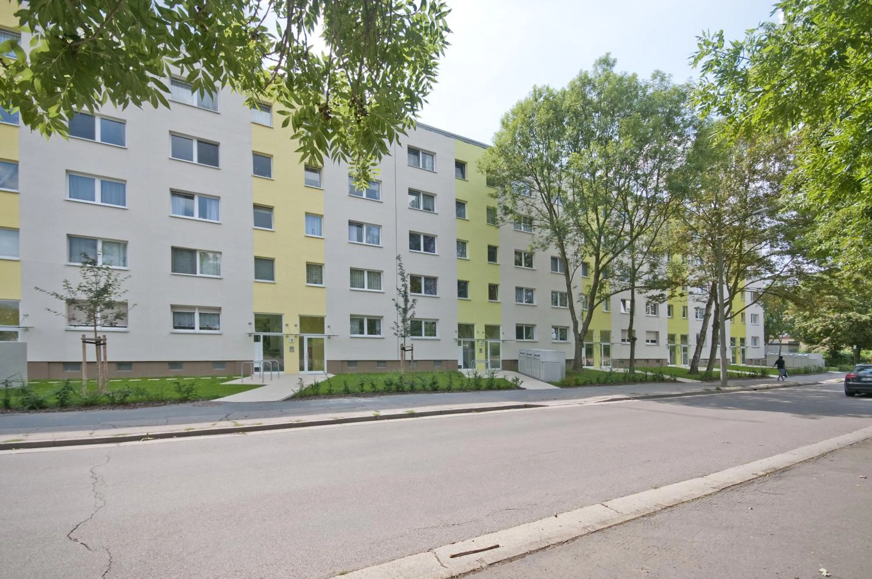 Facade/entrance in GWG City Apartments II