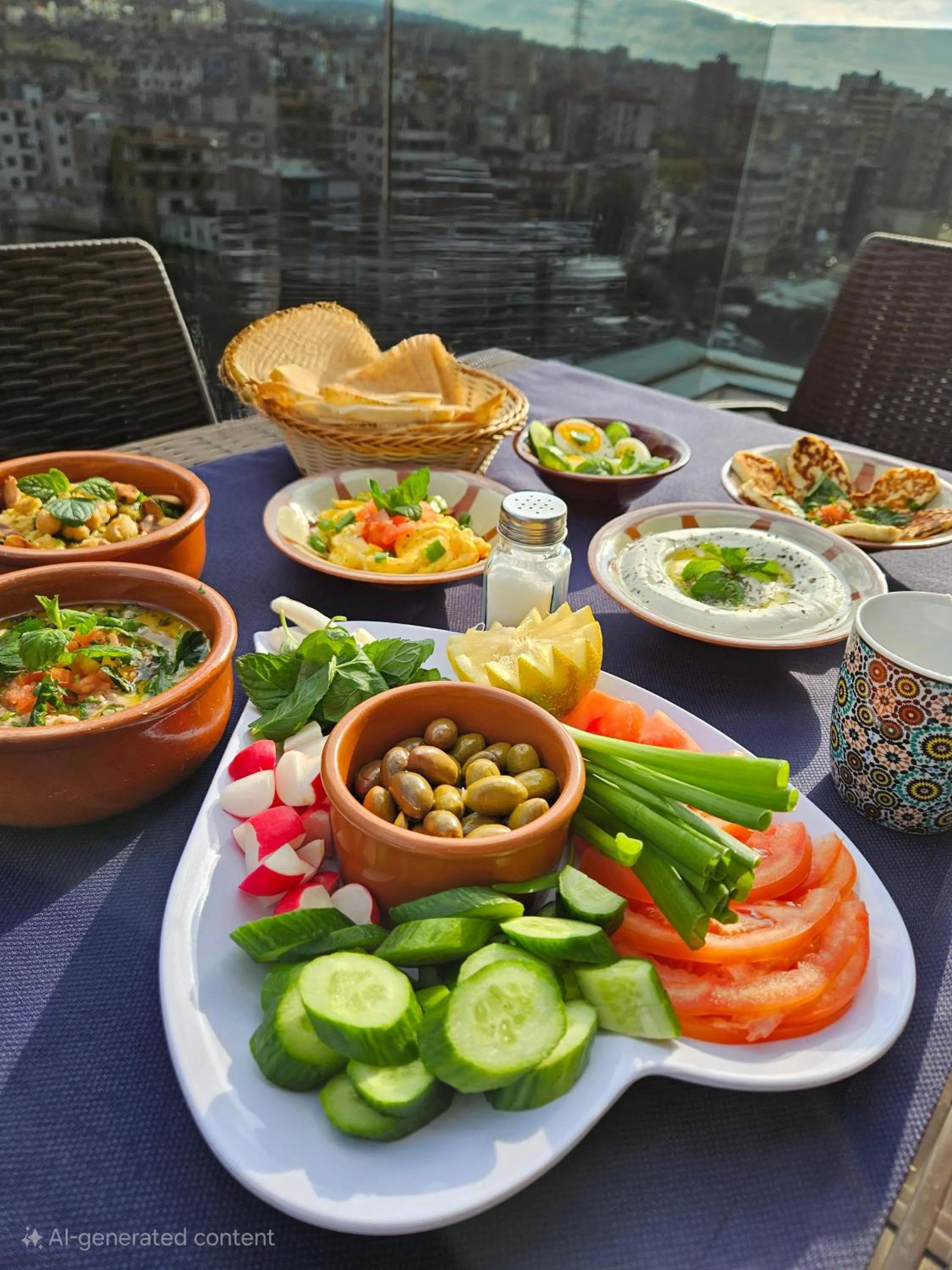 Breakfast in Matar Residence - Spacious Hotel Suites in Beirut