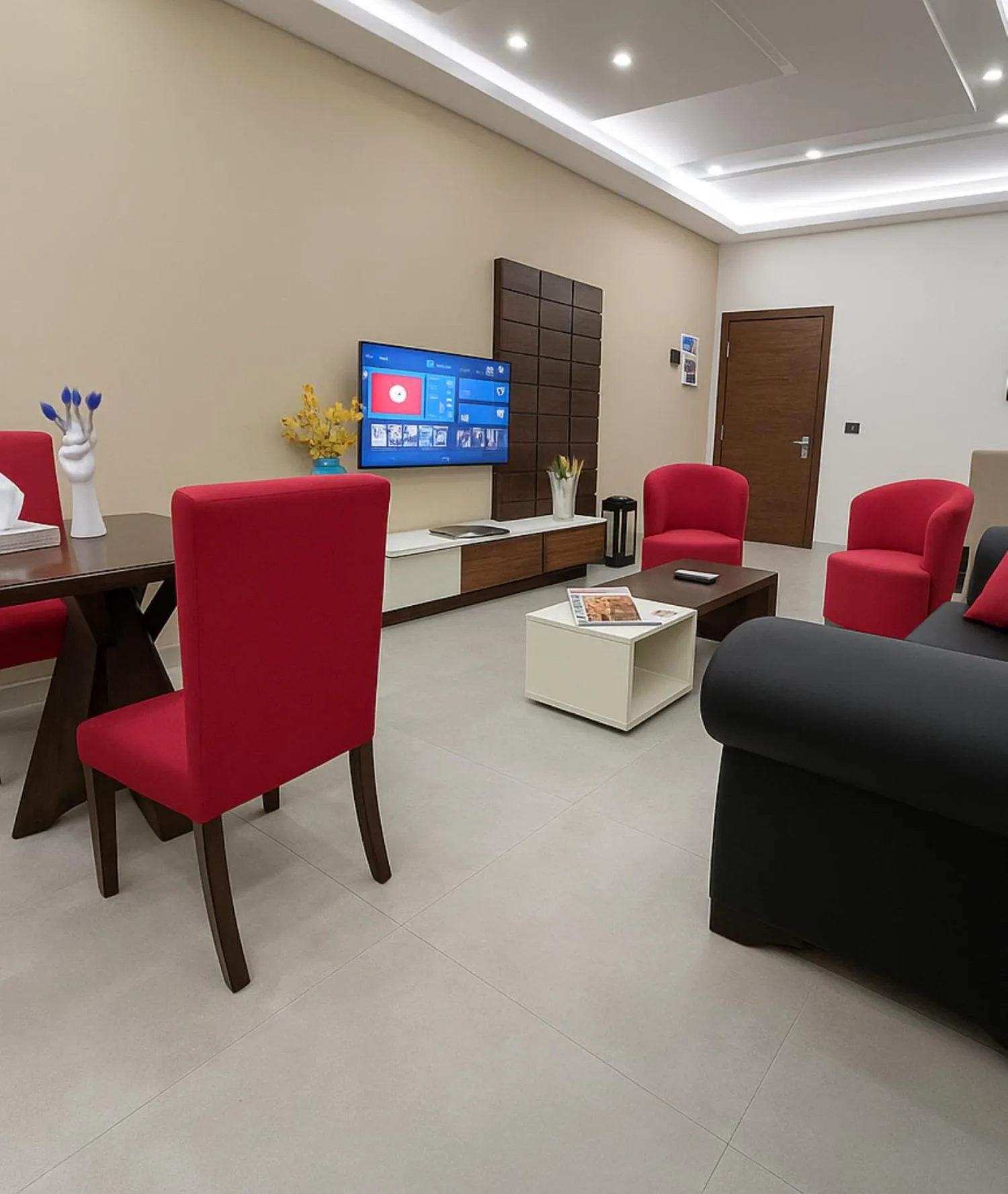 Living room in Matar Residence - Spacious Hotel Suites in Beirut