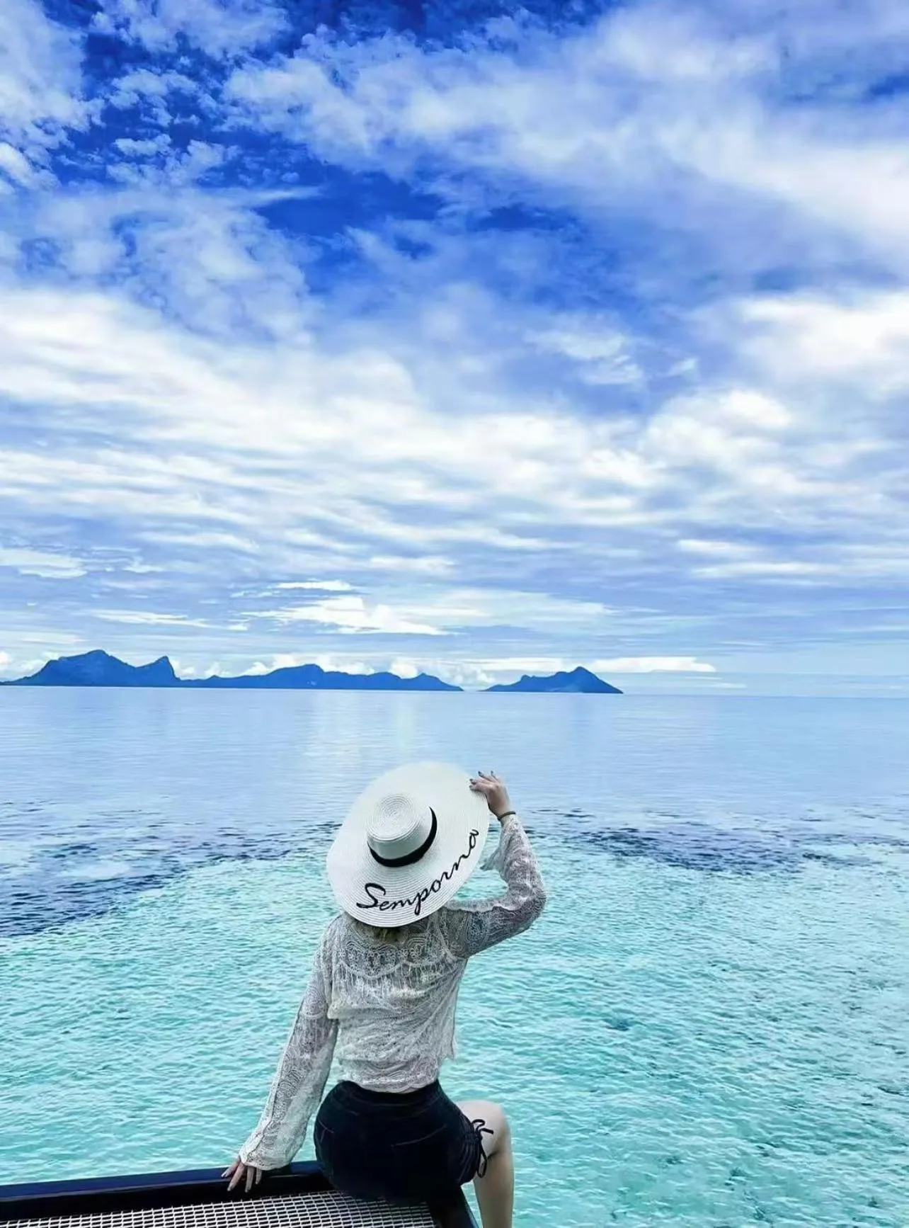 People in Bubblefish Water Villa
