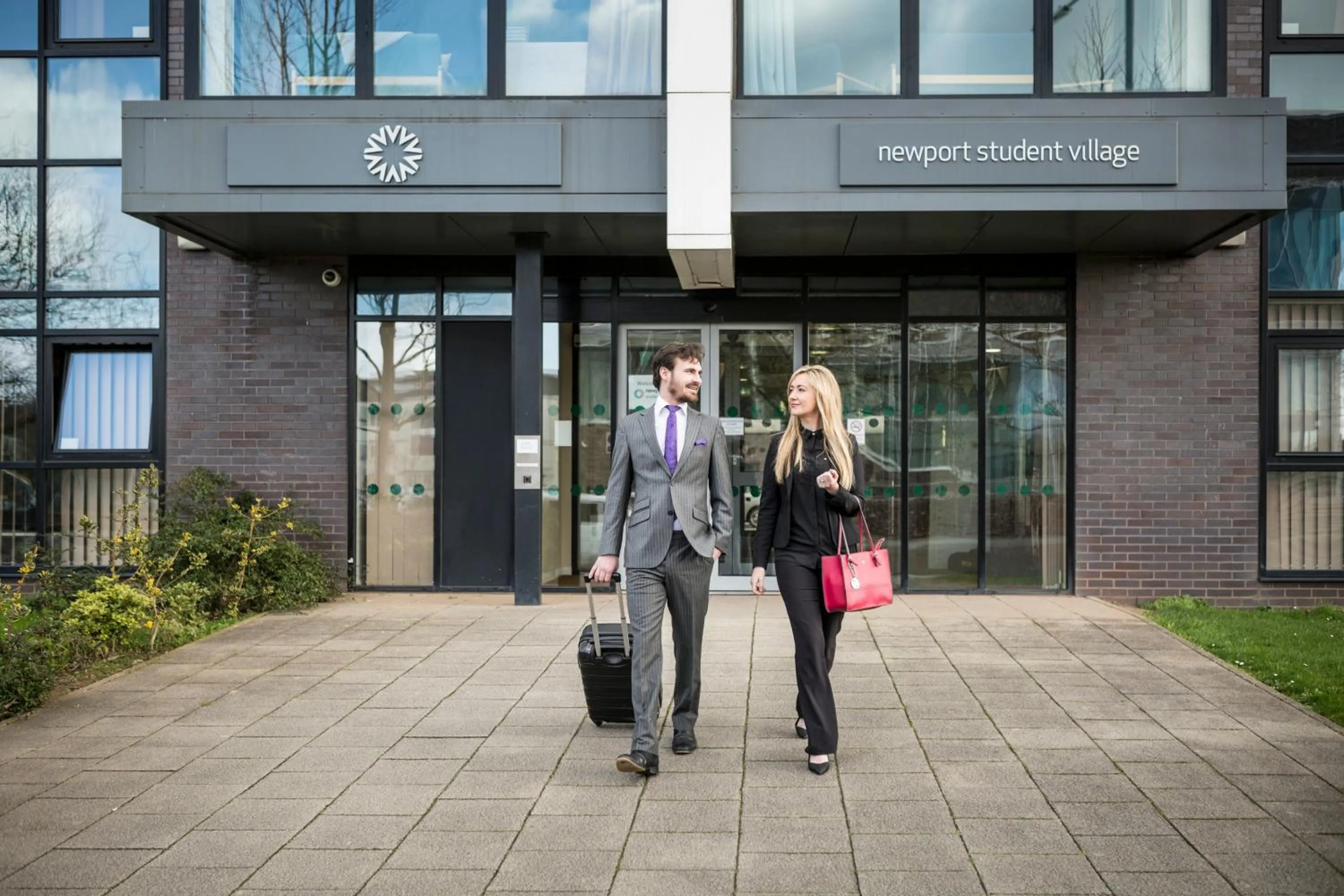 Facade/entrance in Newport Student Village (Campus Accommodation)
