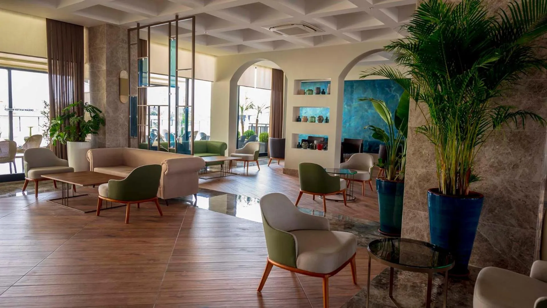 Seating area in Dream Water World