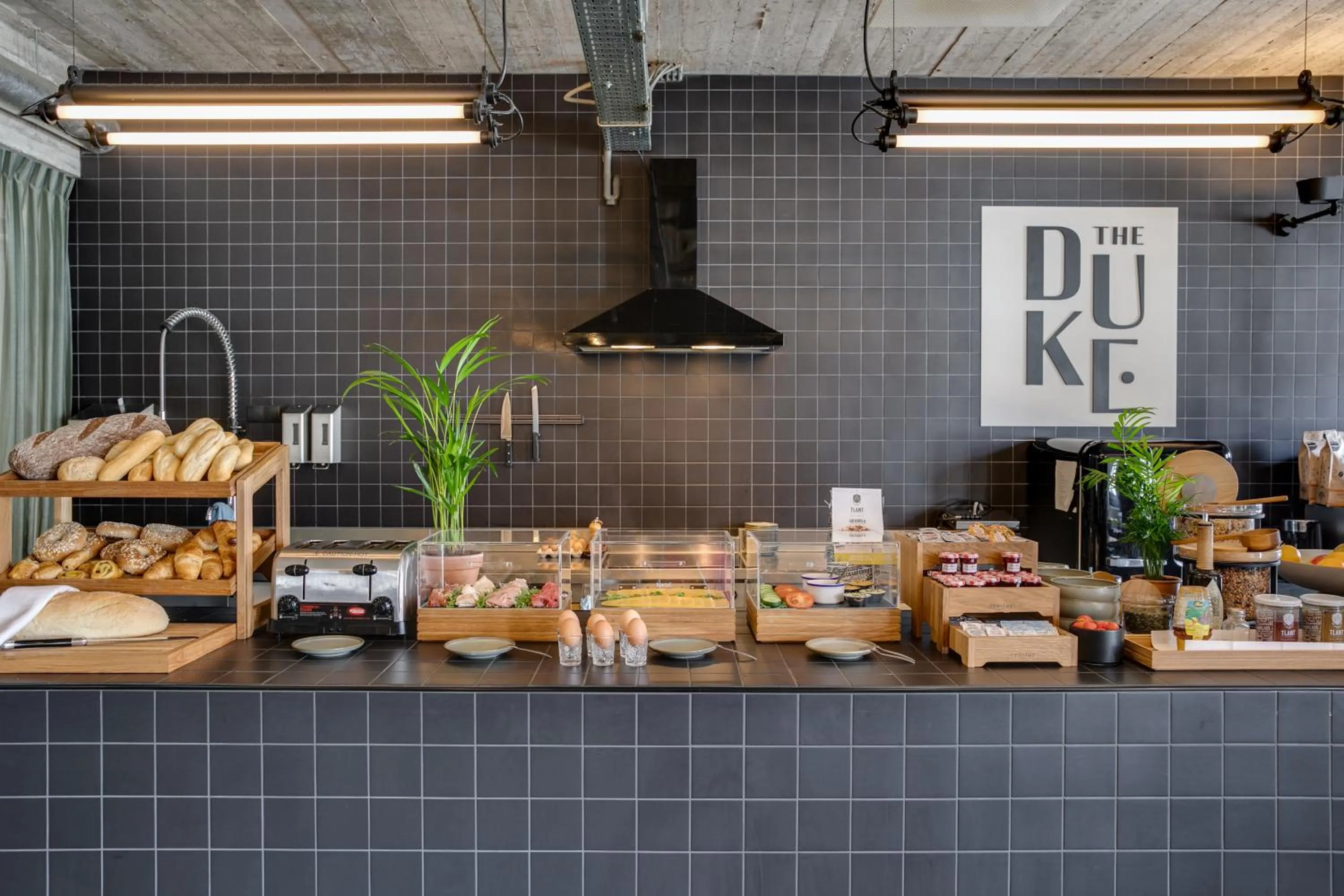 Buffet breakfast in The Duke Boutique Hotel