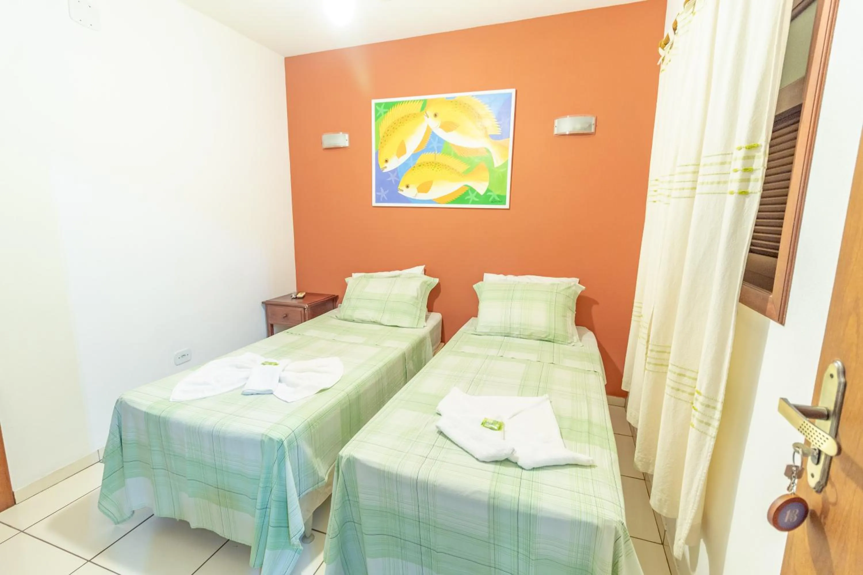 Bed in Pousada Luz do Sol