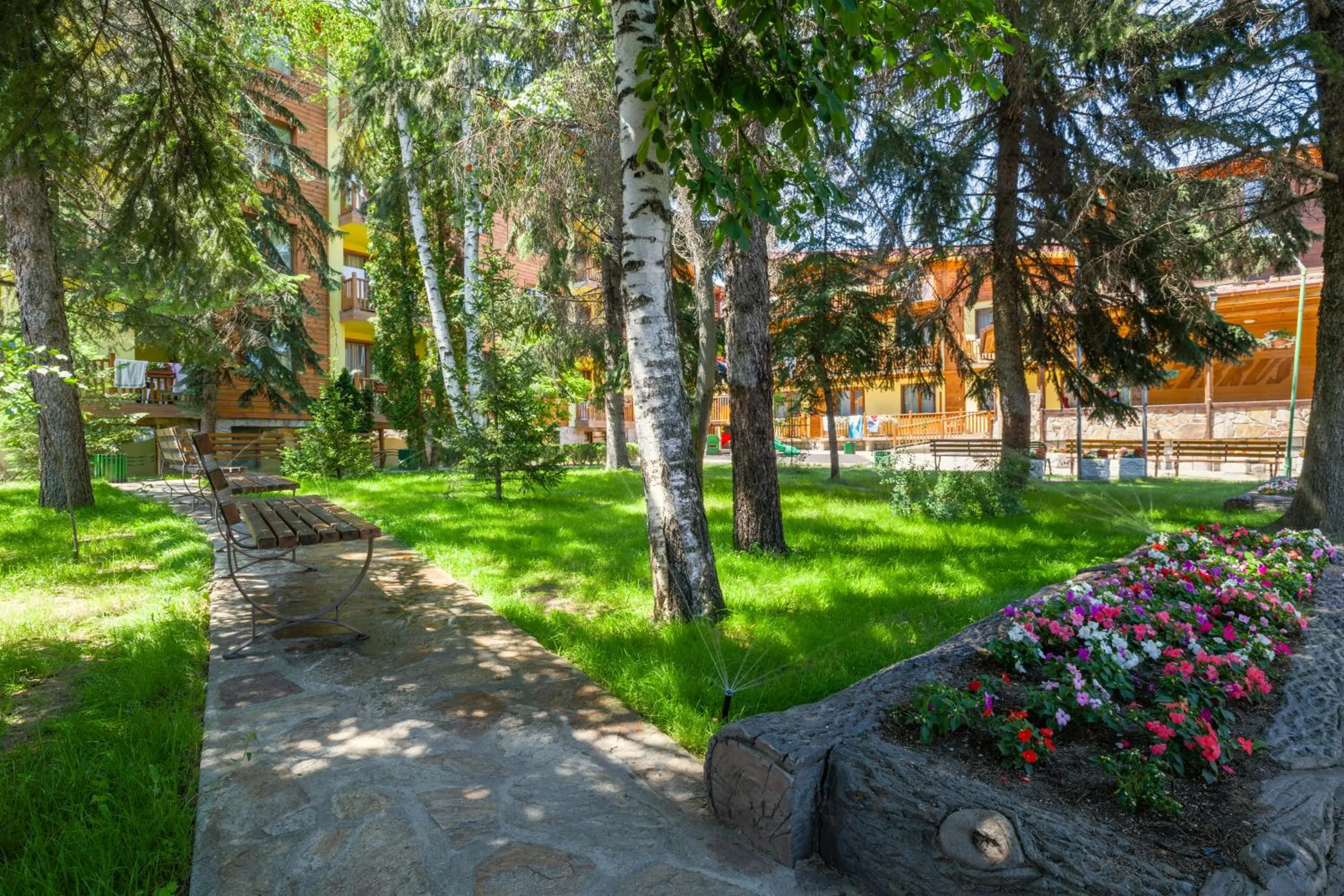 Inner courtyard view in SPA Hotel Elbrus