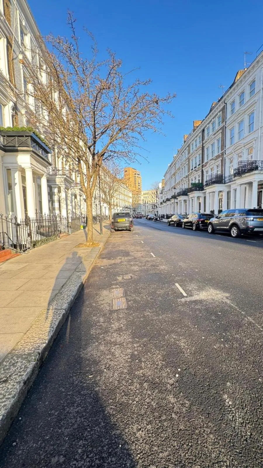 Quiet street view in Anwar House