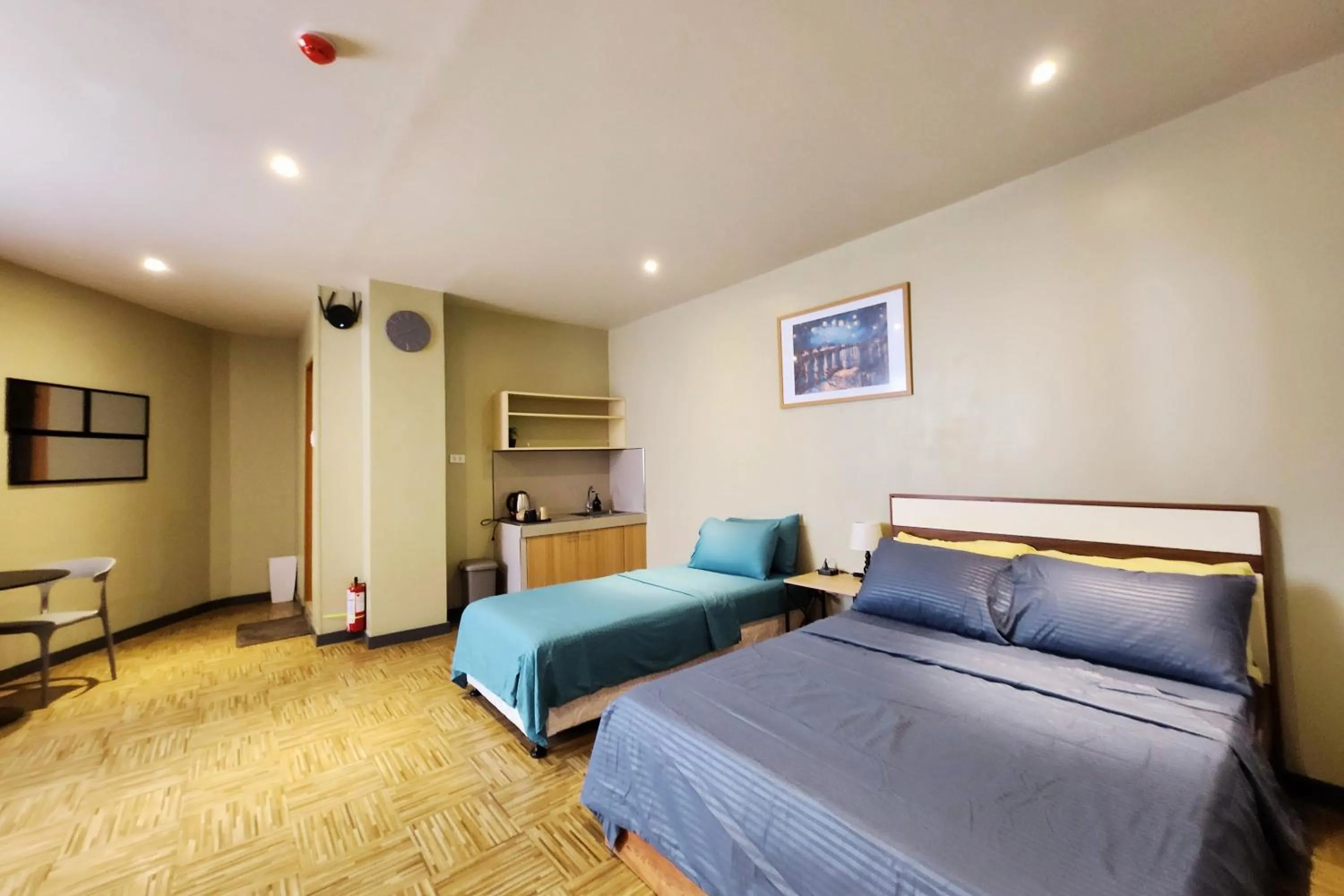 Bed in Freddo Studio Apartelle