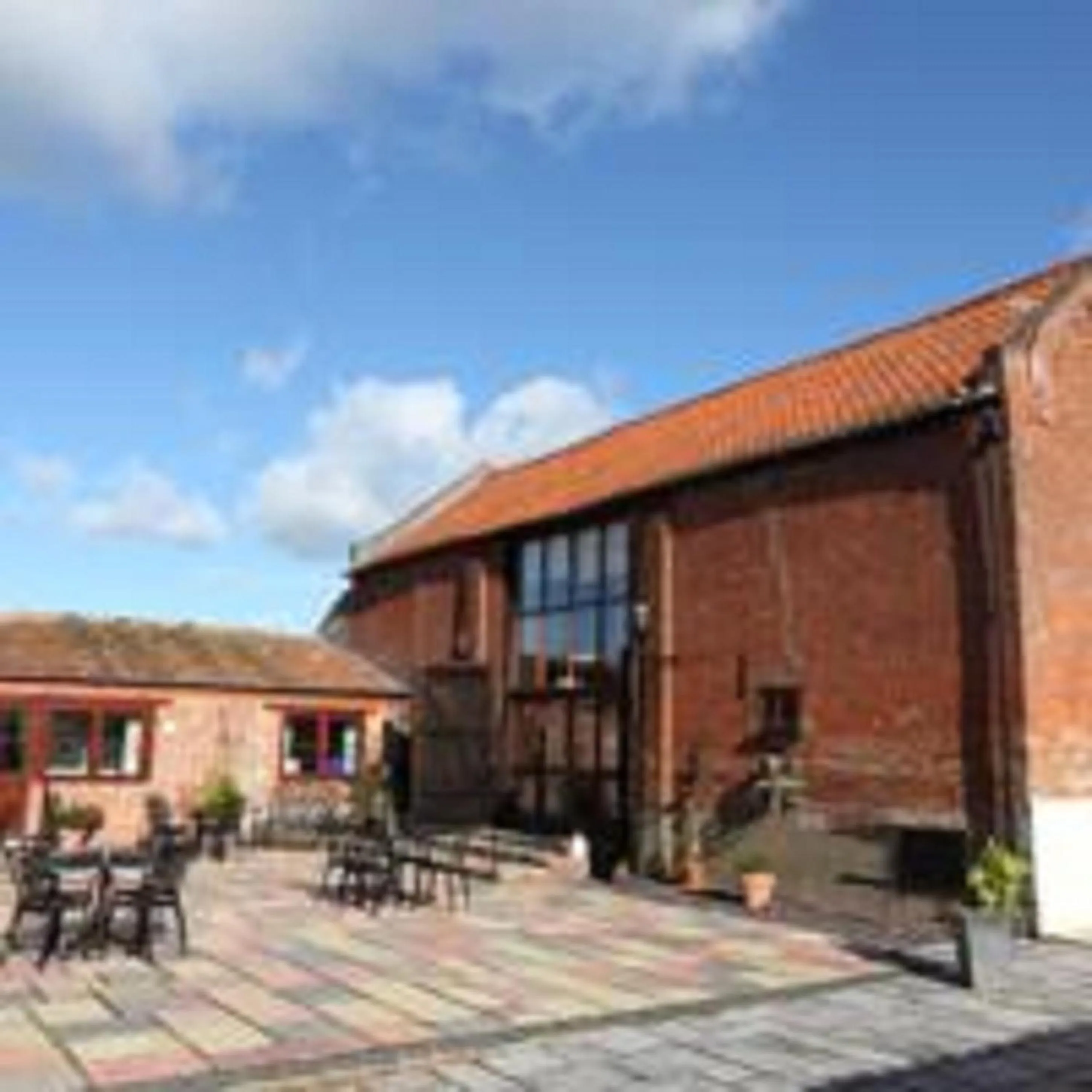 Patio in Dairy Barns