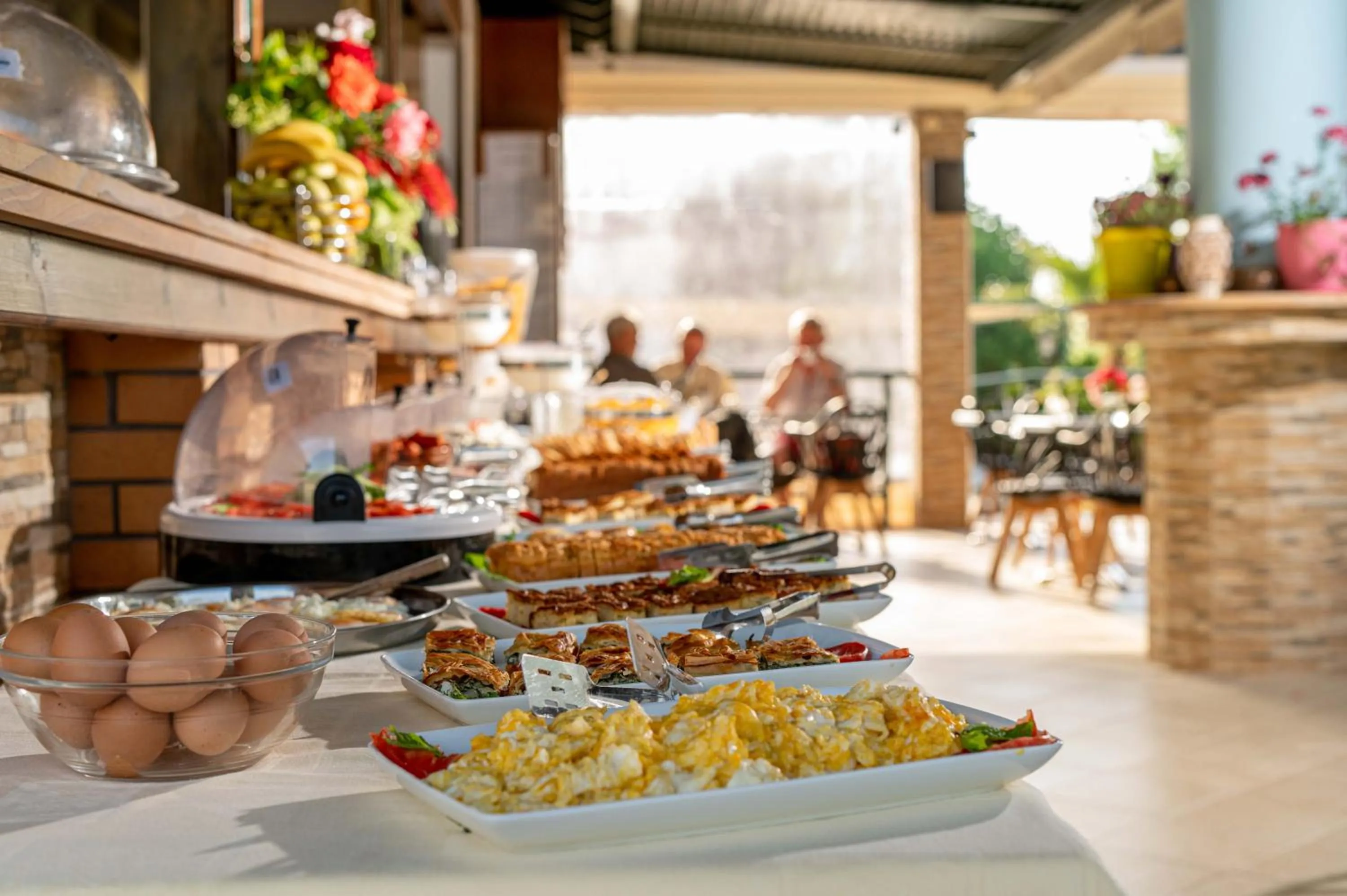 Breakfast in Kalloni village apartments