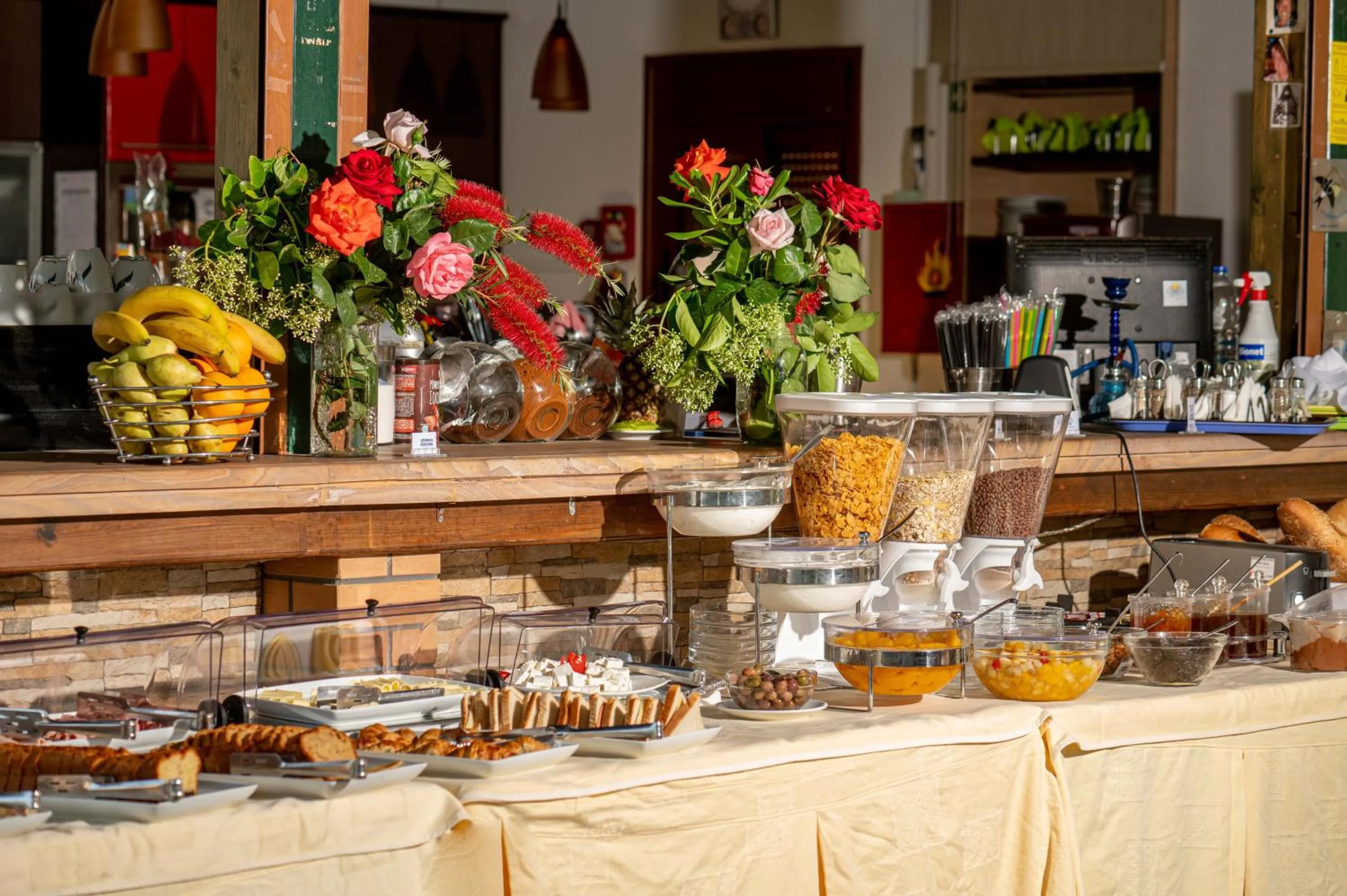 Breakfast in Kalloni village apartments