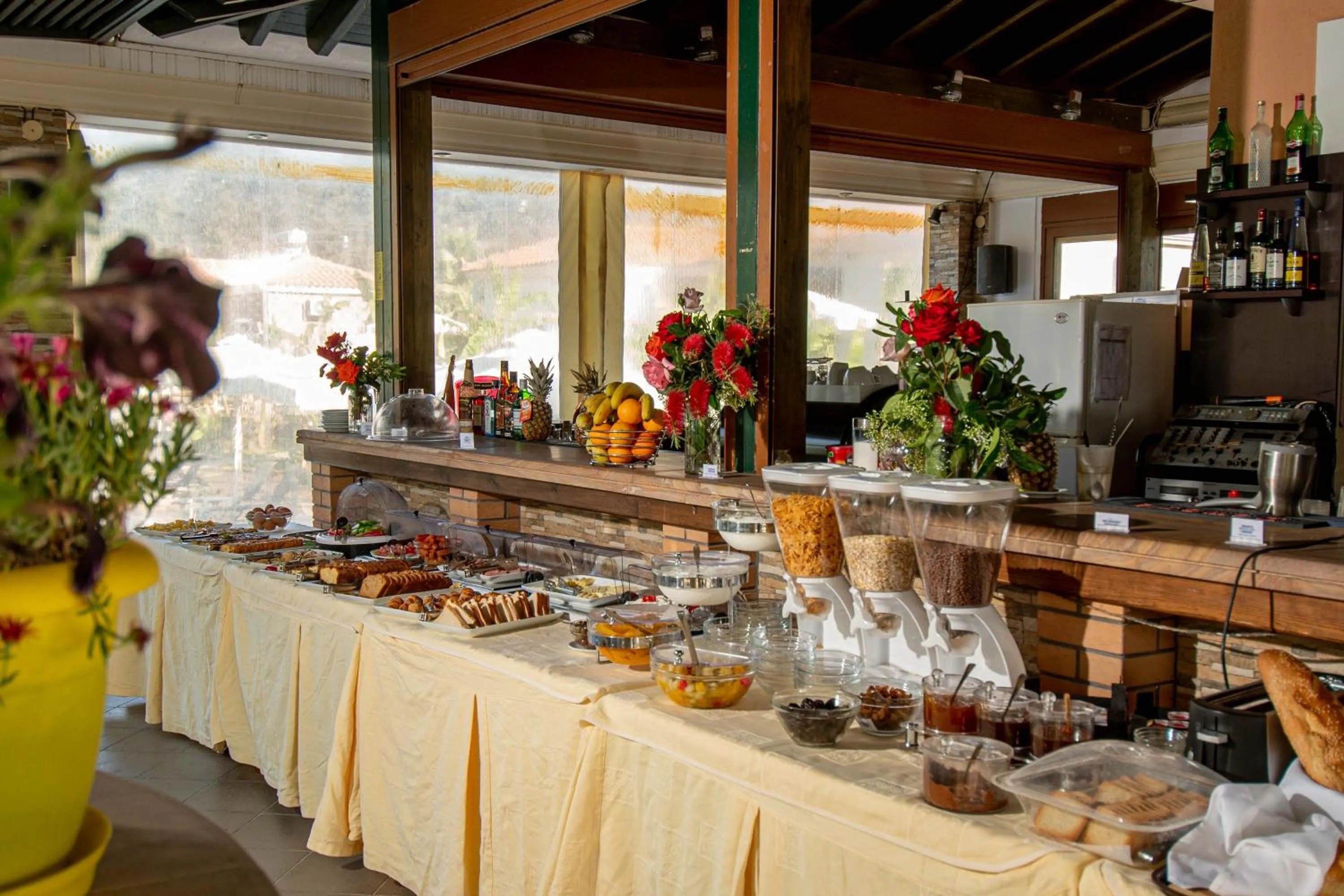 Breakfast in Kalloni village apartments