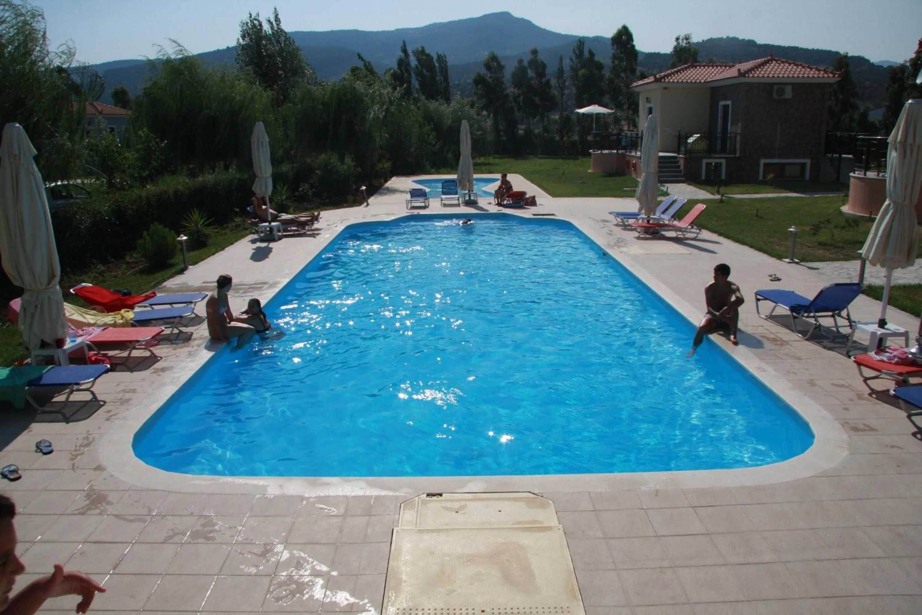 Swimming pool in Kalloni village apartments