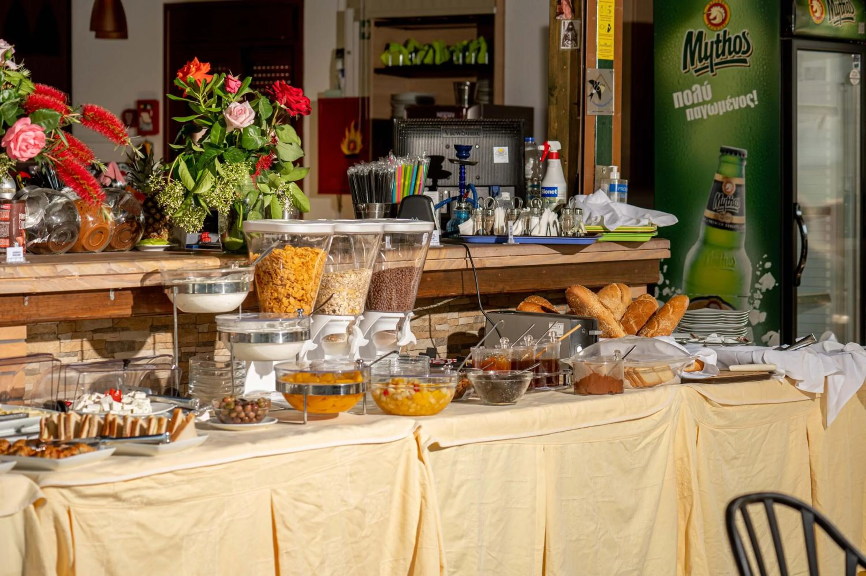 Breakfast in Kalloni village apartments