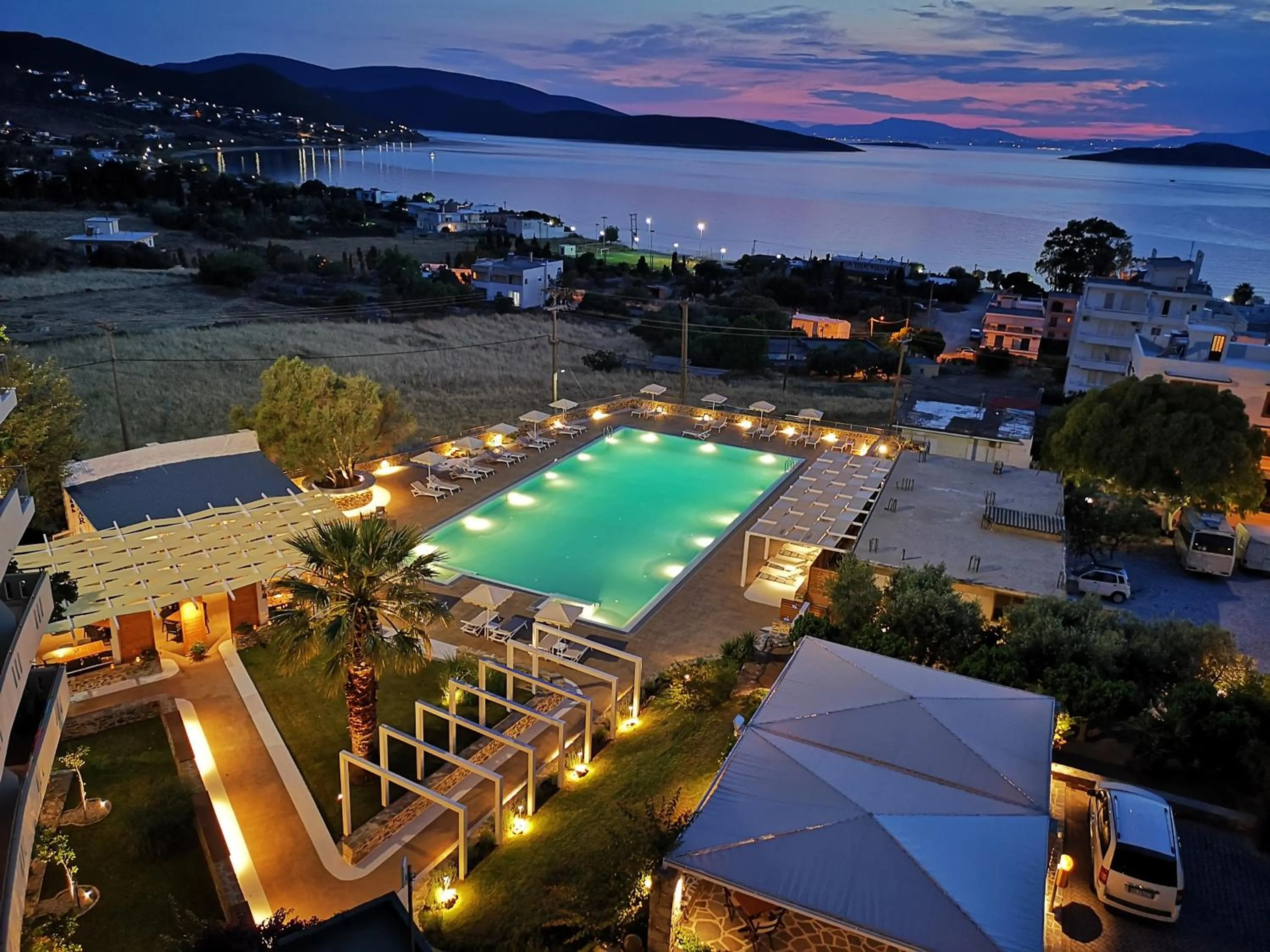 Bird's eye view in Marmari Bay Hotel