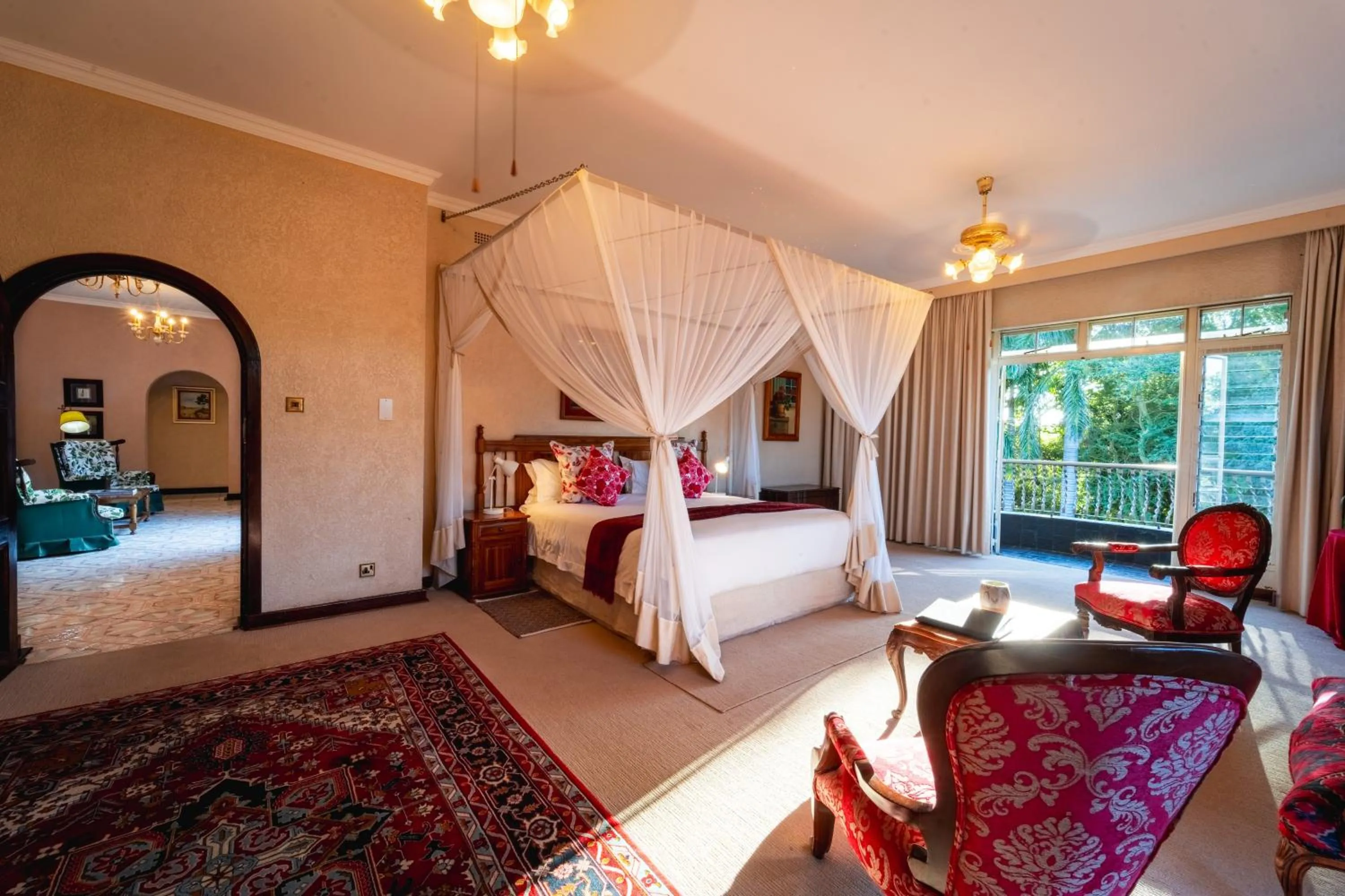 Bed in The Victorian Manor