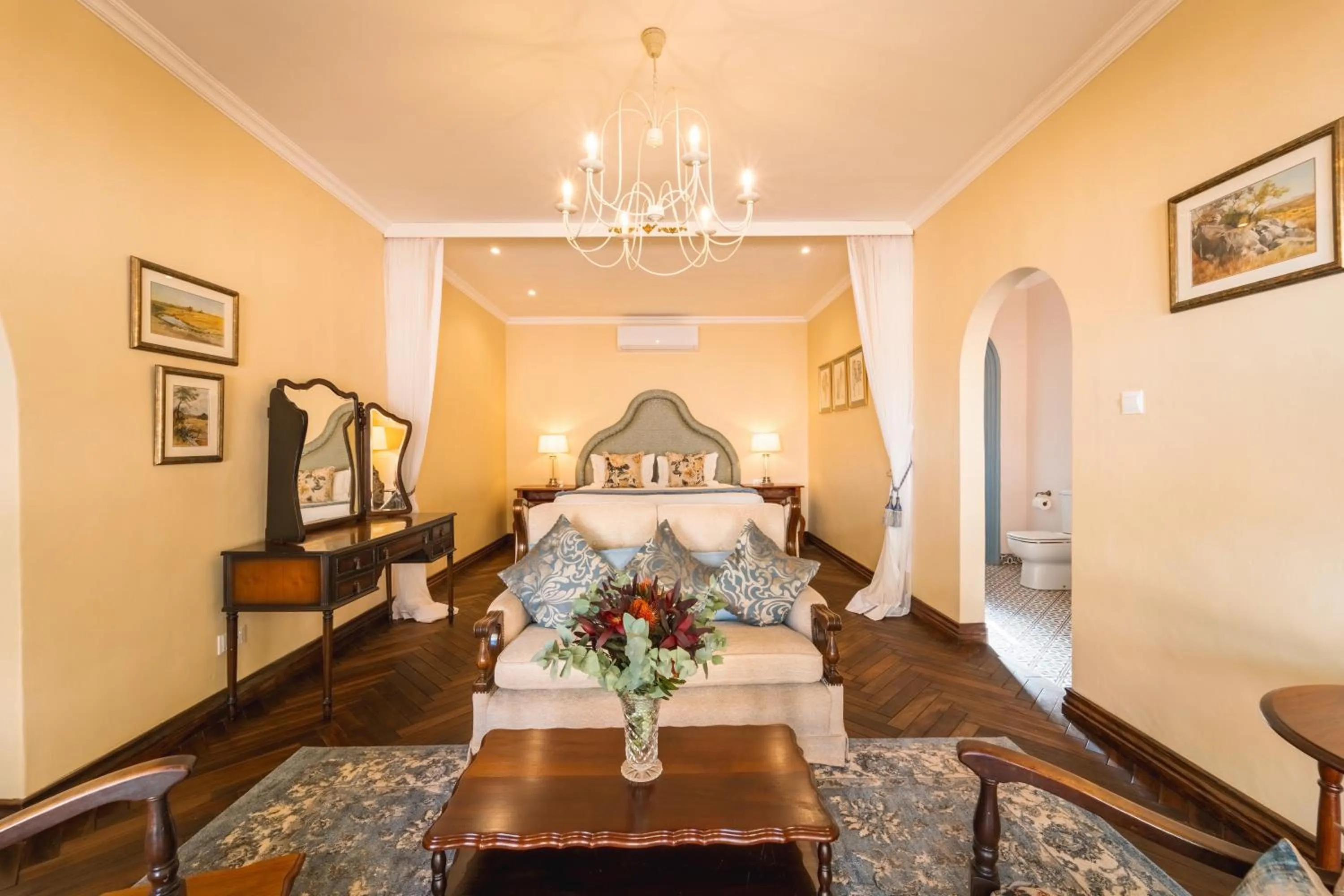 Seating area in The Victorian Manor