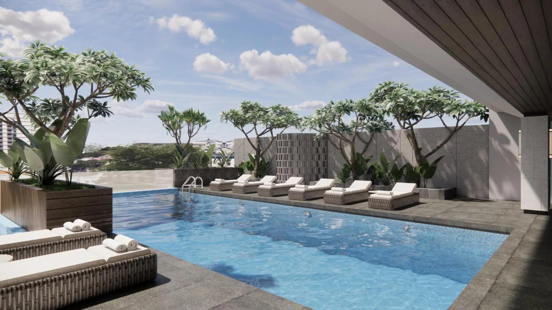 Swimming pool in Mercure Madiun