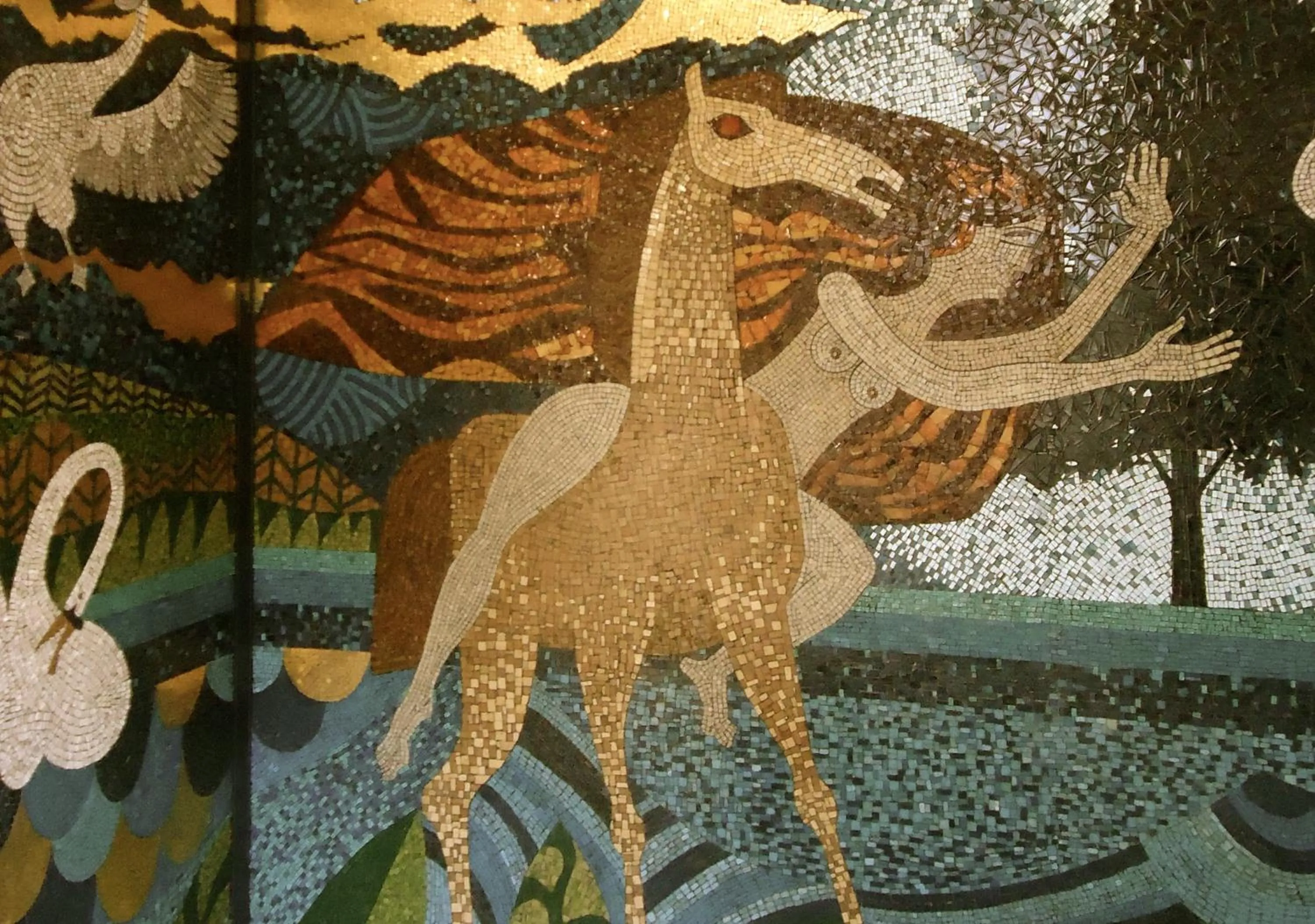 Decorative detail in Maison Flagey Brussels