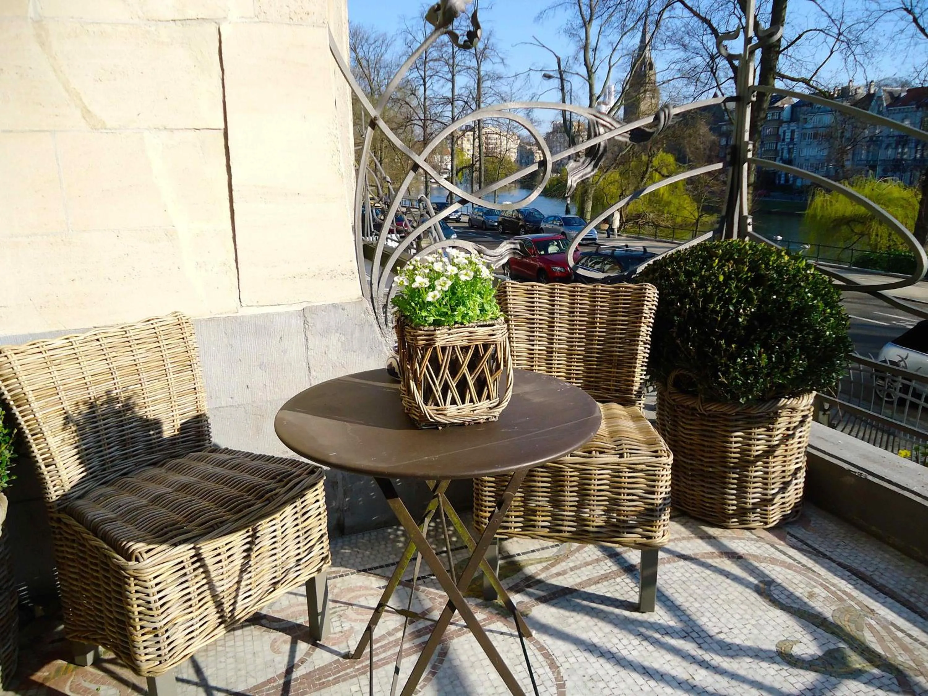 Lake view in Maison Flagey Brussels