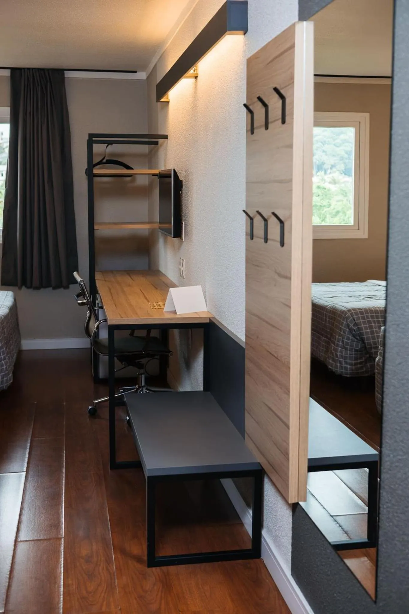 Bed in Hotel 10 Blumenau