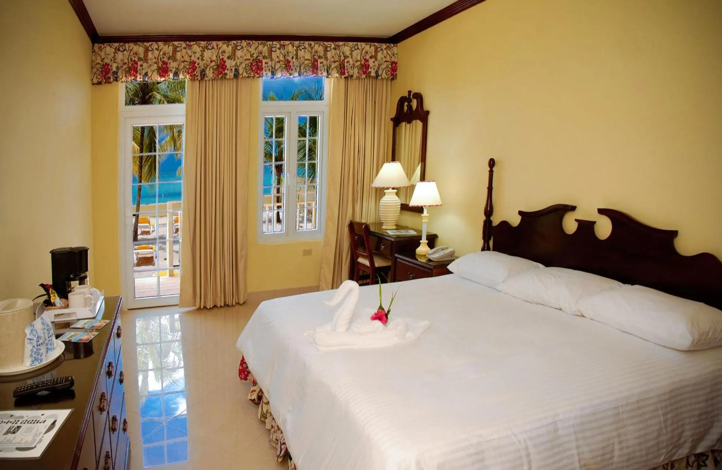 Beach, Bed in Rooms On The Beach Negril