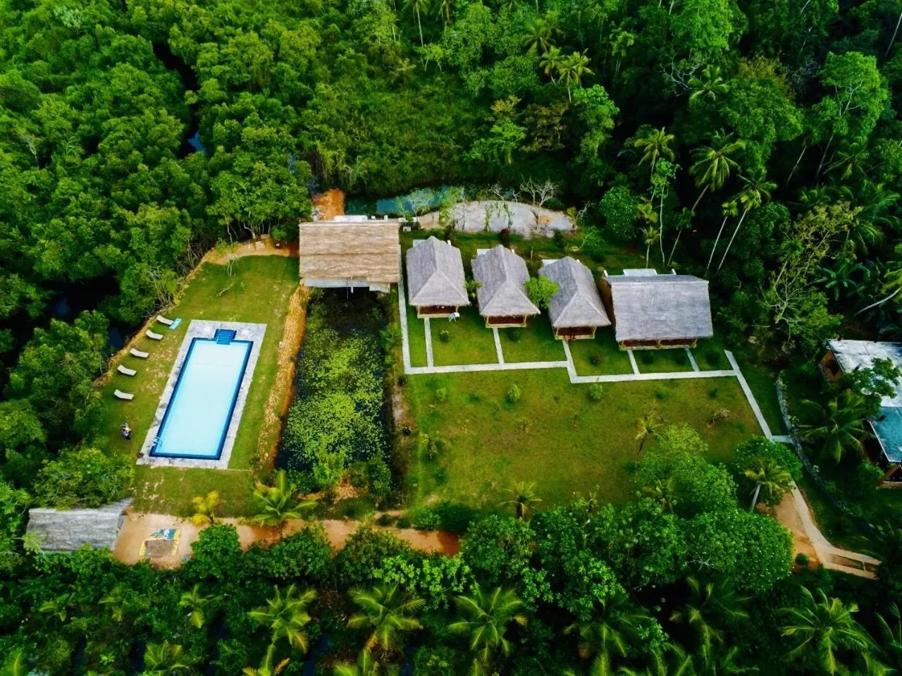 Bird's eye view in Happy Man Village