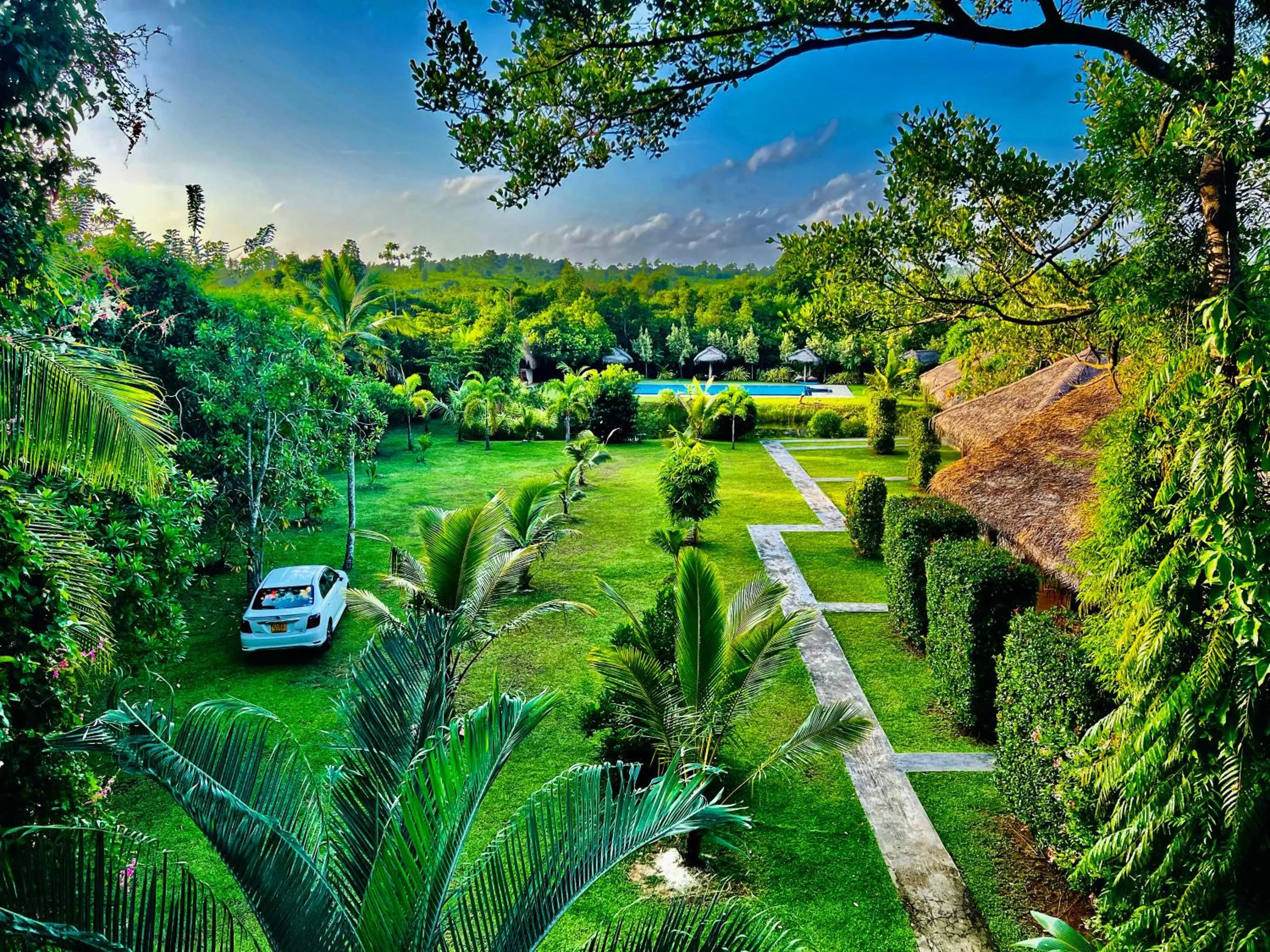 Garden view in Happy Man Village