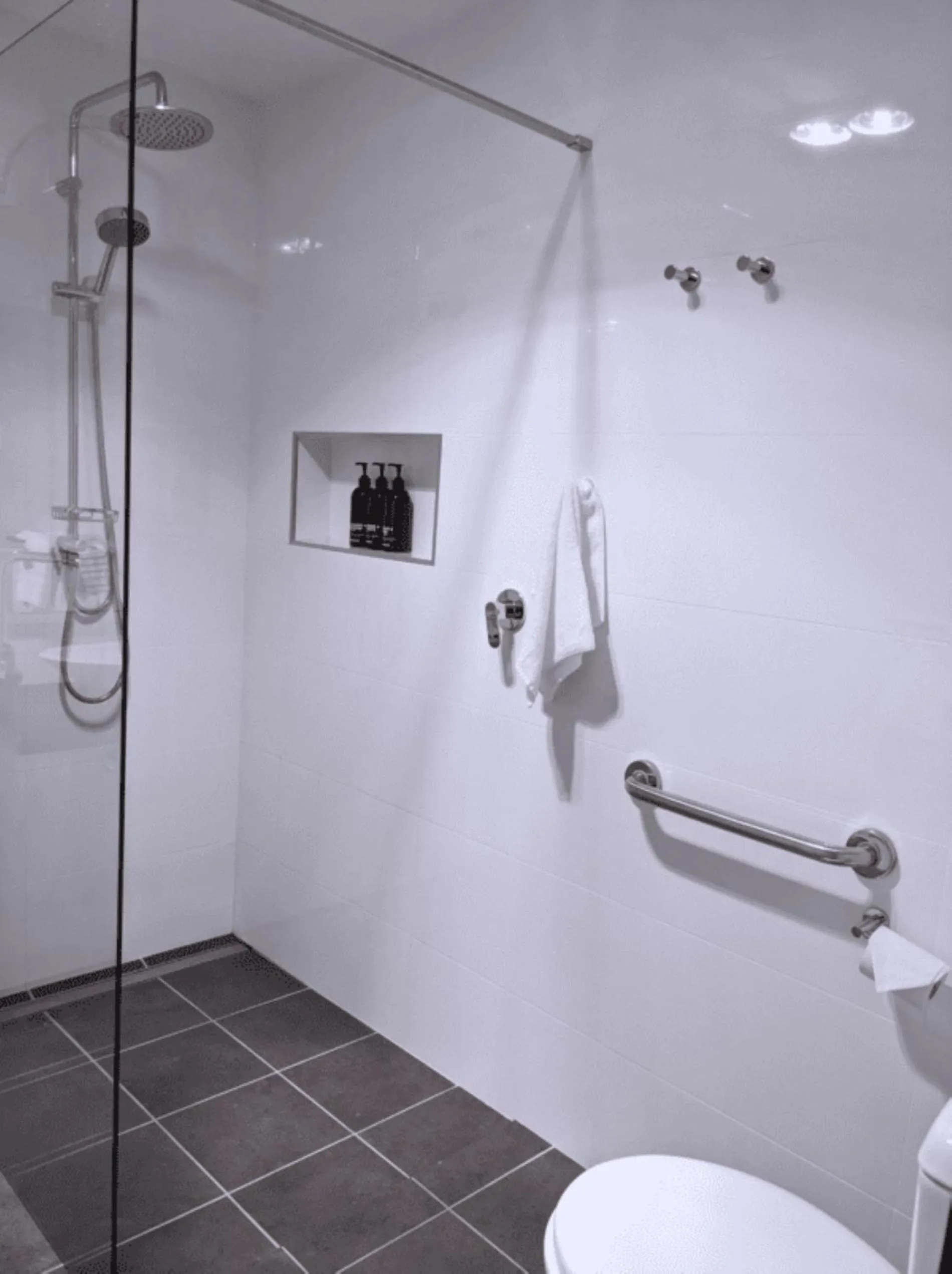 Shower in Hotel Etico at Mount Victoria Manor